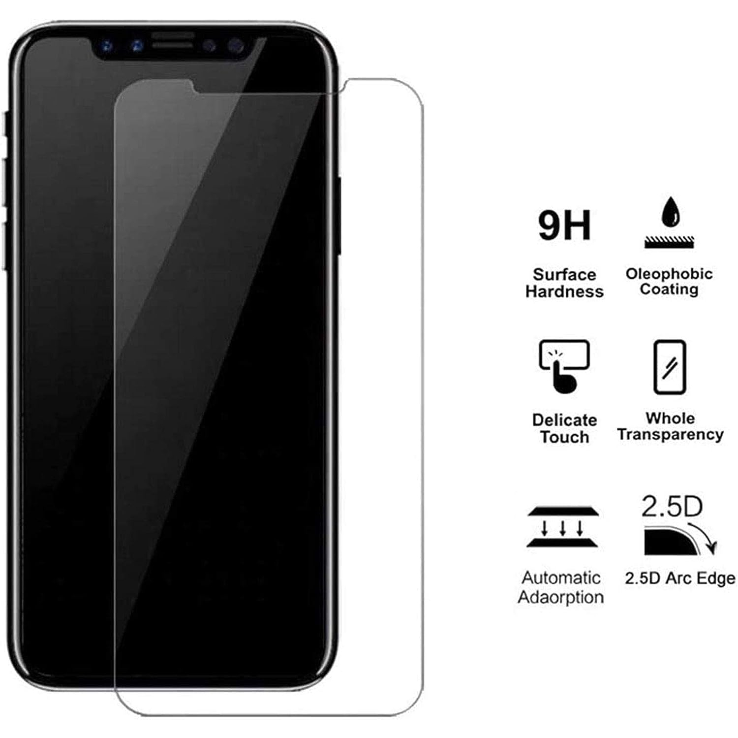 for Doogee S41 Pro Screen Protector Tempered Galss, [3 Pack] High Clear [9H Hardness] [Bubble Free] Screen