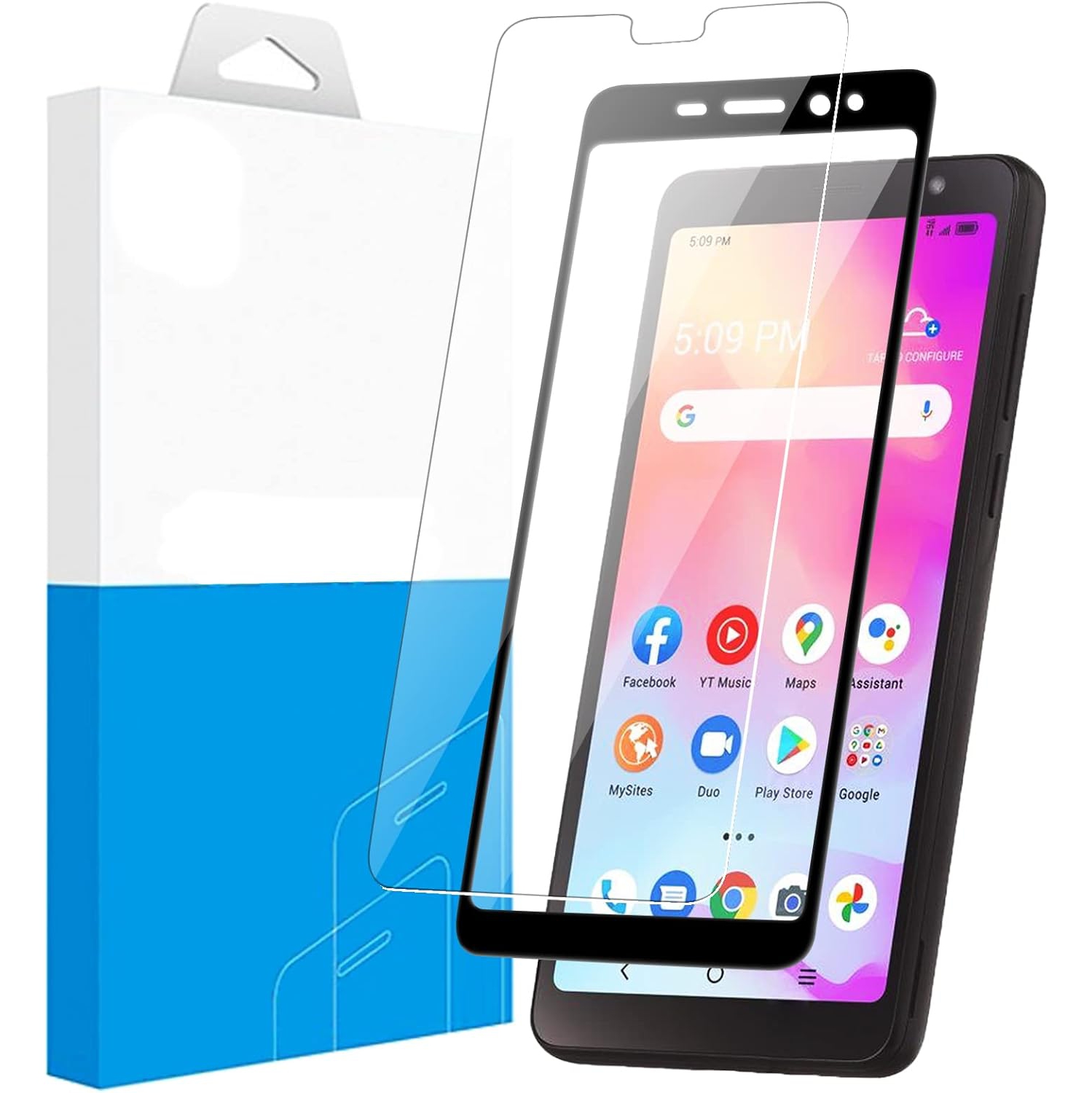 Compatible with Alcatel TCL A3 Screen Protector[2 Pack], Alcatel TCL A3 A509DL Tempered Glass Screen Protector,