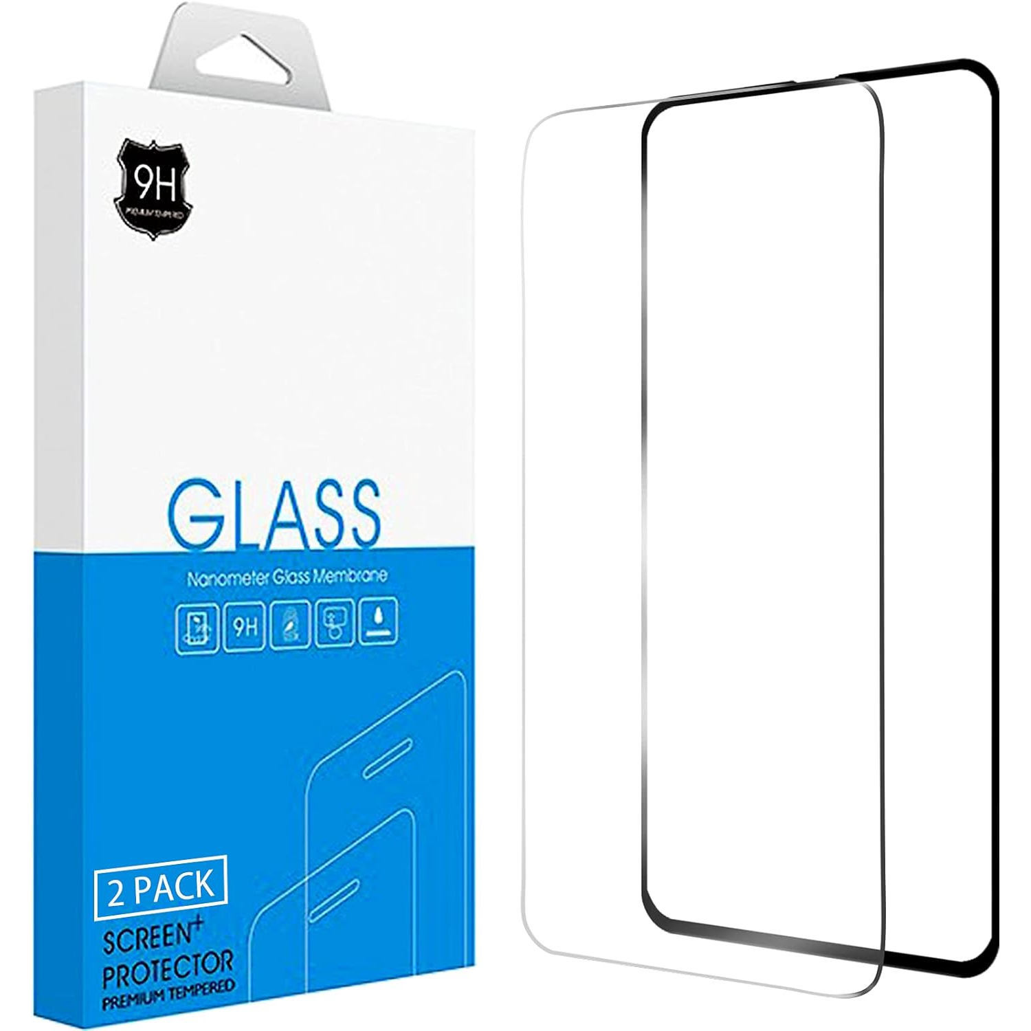 Compatible with OnePlus 9 Screen Protector[2 Pack][Not Fit OnePlus 9 Pro] Durable Tempered Glass Film,