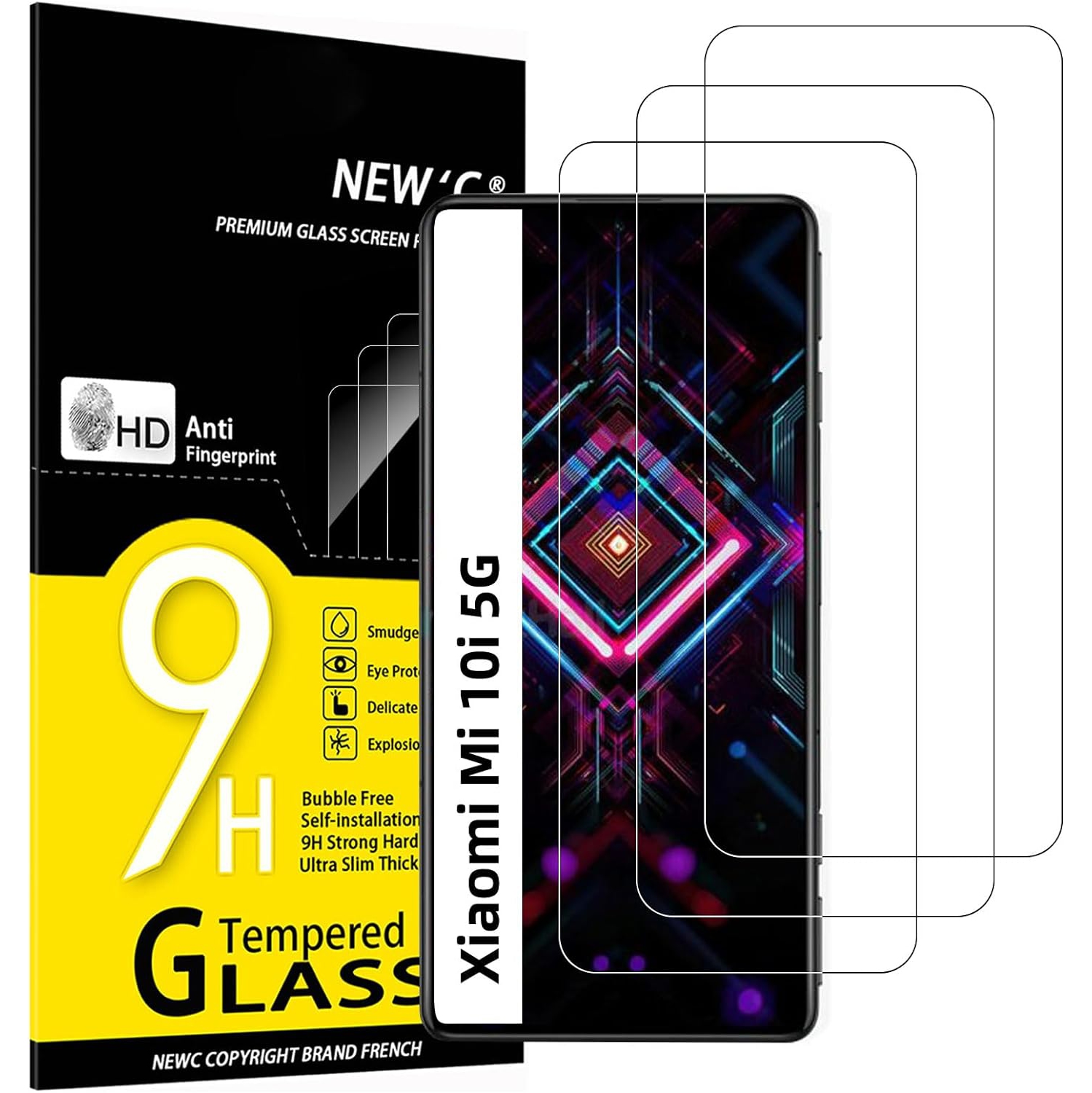 [3 Pack] Designed for Xiaomi Redmi K40 Gaming Screen Protector Tempered Glass, Bubble Free, Ultra Resistant