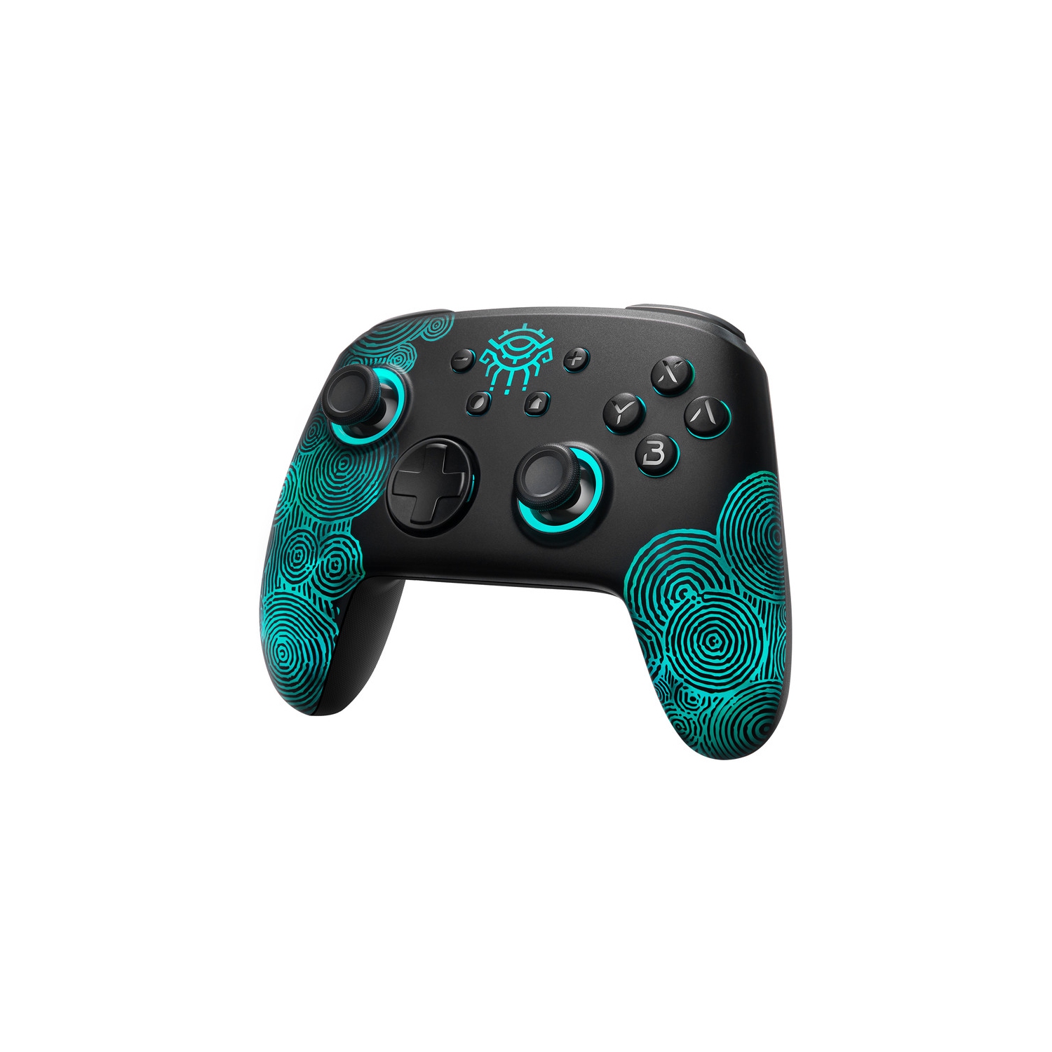 [Luminous Pattern] Switch Pro Controller Wireless Manette Compatible with Nintendo Switch/OLED/Lite, FUNLAB Firefly Gamepad with 7 LED Colors/NFC/Paddle for Zelda Zonaite Fans
