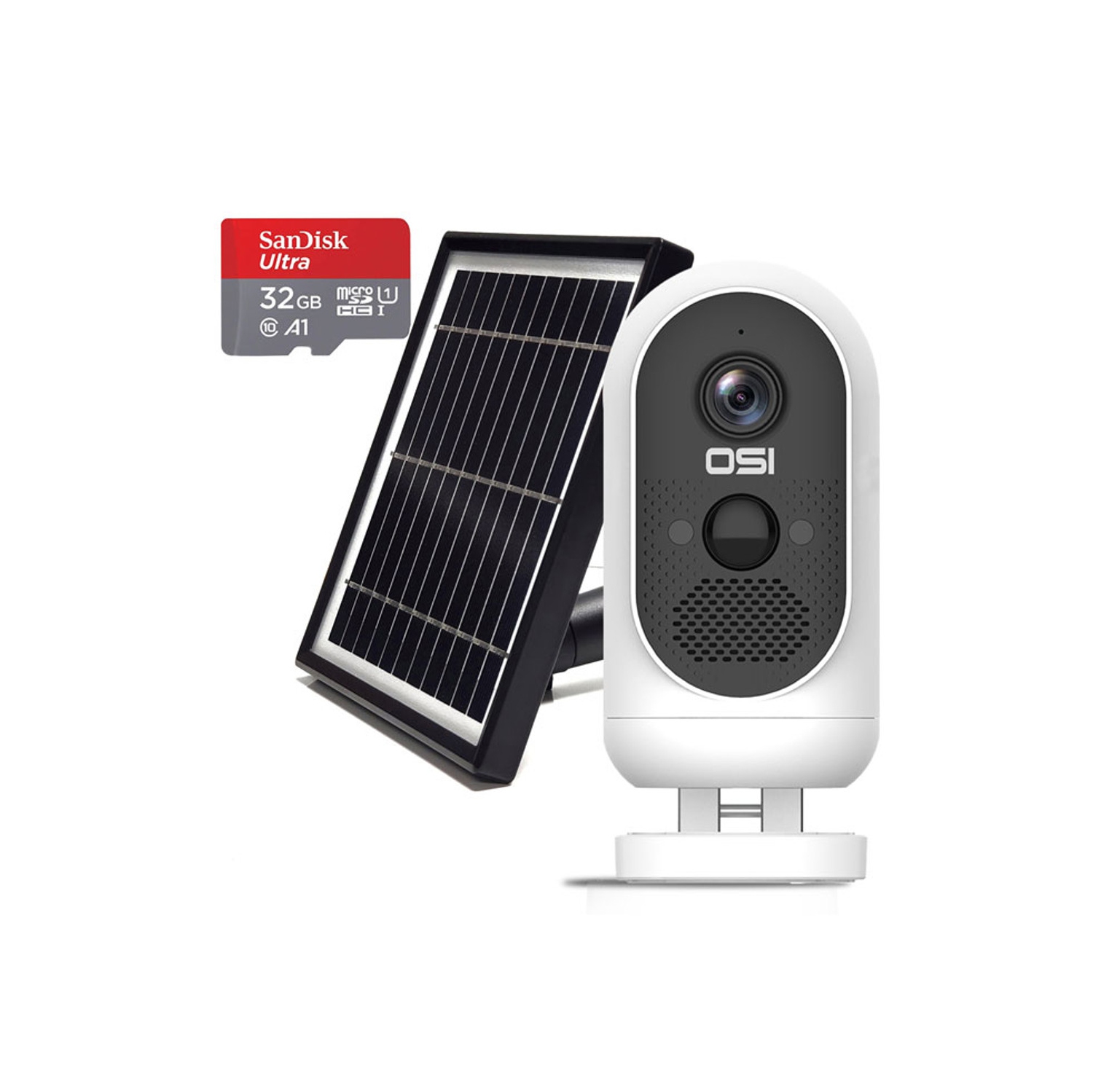 Open Box - OSI Wire-Free 1080p WiFi Battery Camera w/ Solar Panel