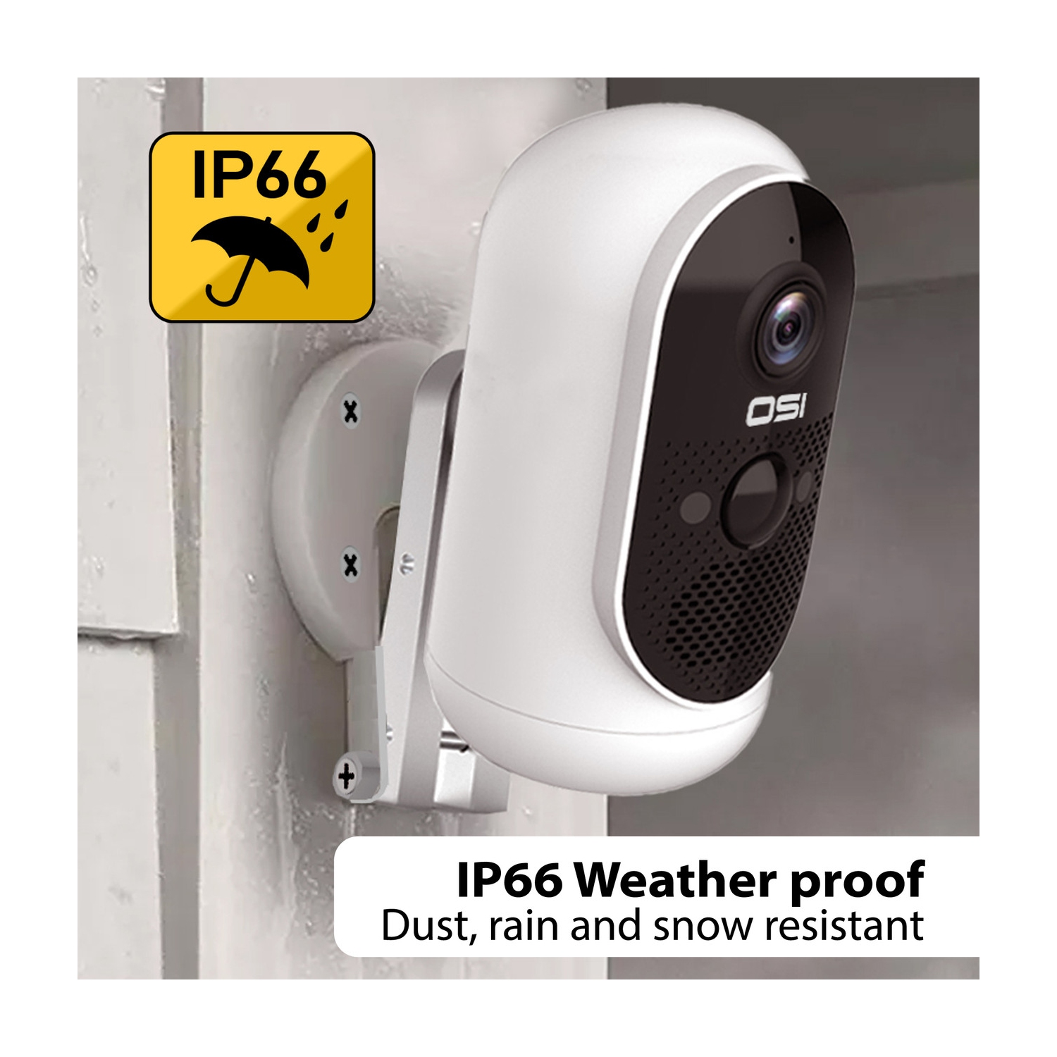 Open Box - OSI Wire-Free 1080p WiFi Battery Camera w/ Solar Panel