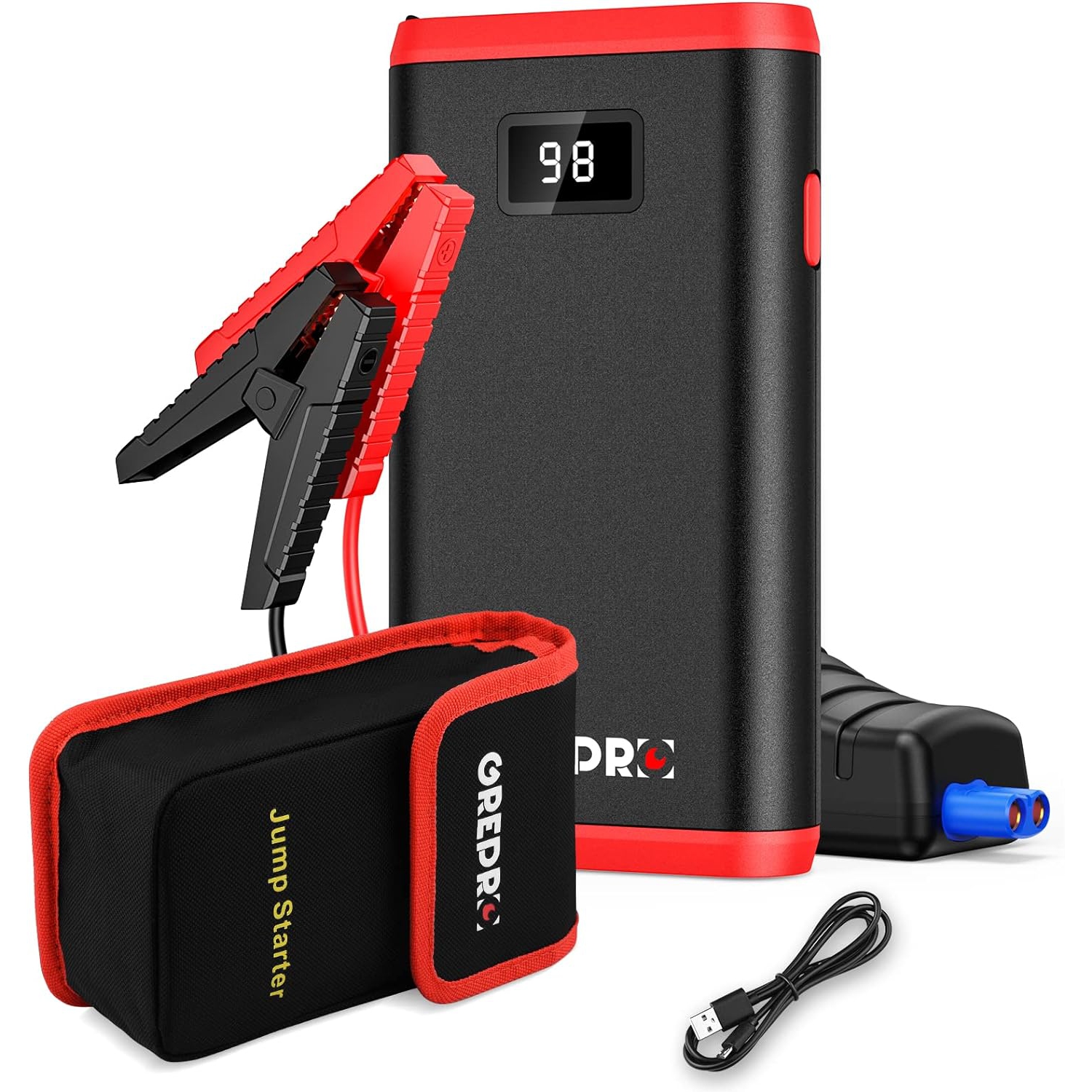 GREPRO 1500A Jump Starter Power Pack