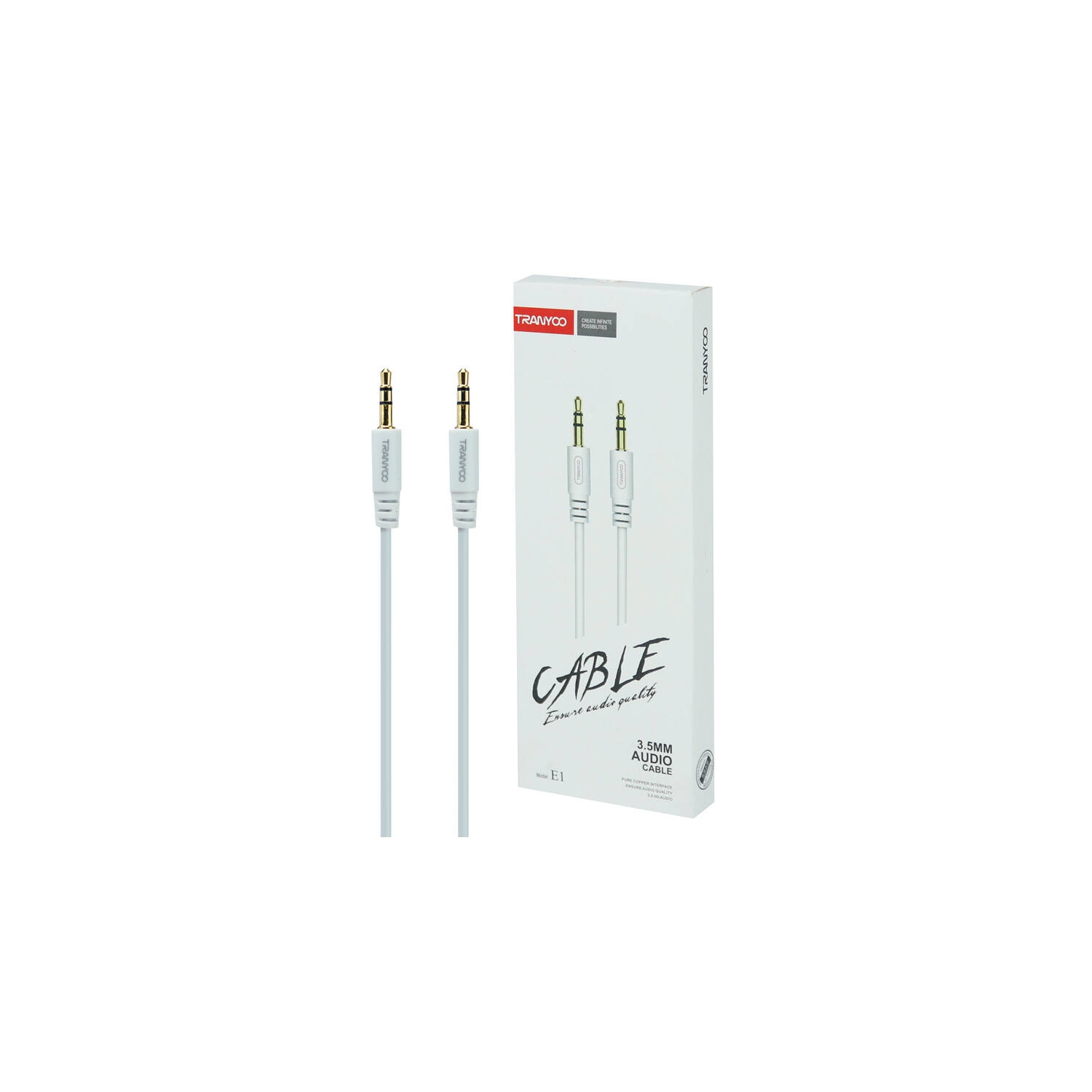 Câble auxiliaire stéréo auxiliaire TRANYOO 3,5&nbsp;mm