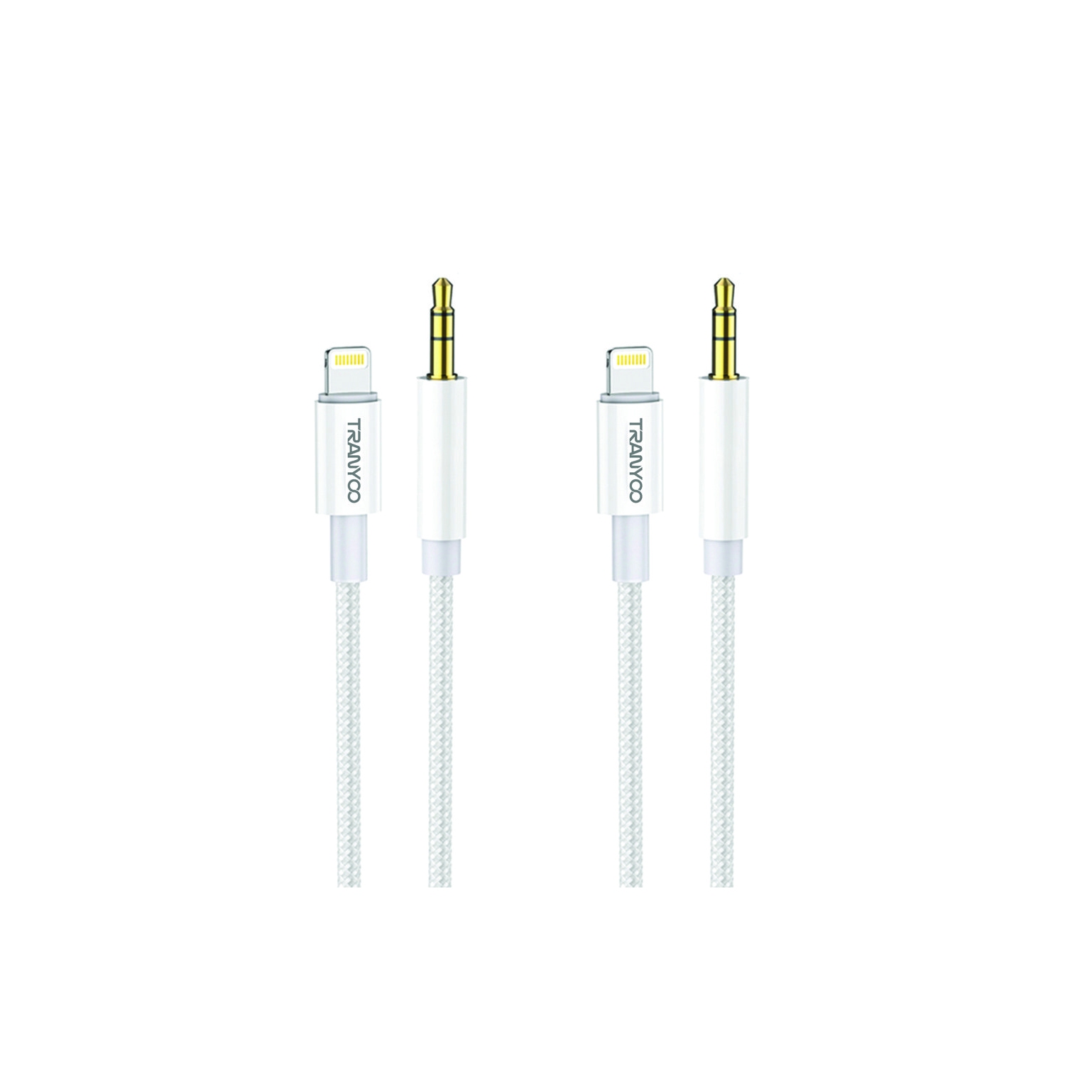 TRANYOO Câble adaptateur Lightning vers 3,5&nbsp;mm audio auxiliaire 1&nbsp;M pour Apple iPhone iPad et iPod