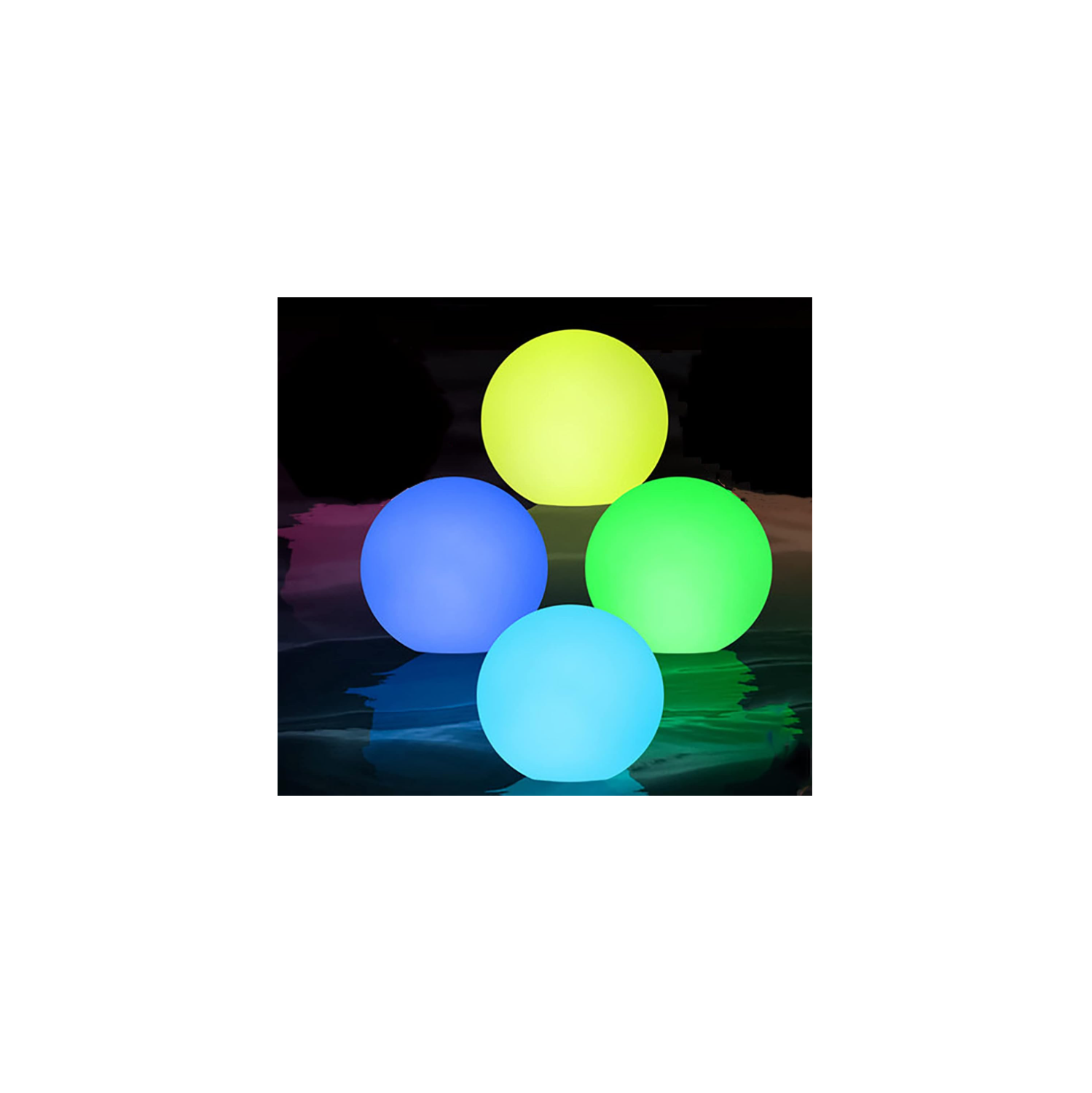 Chakev Floating Pool Lights,16 Colors LED Glow Pool Ball Lights with Remote,IP65 Waterproof Led Ball Lights Hot Tub Lights for Pool,Garden,Backyard,Pond,Party Decor 1PACK