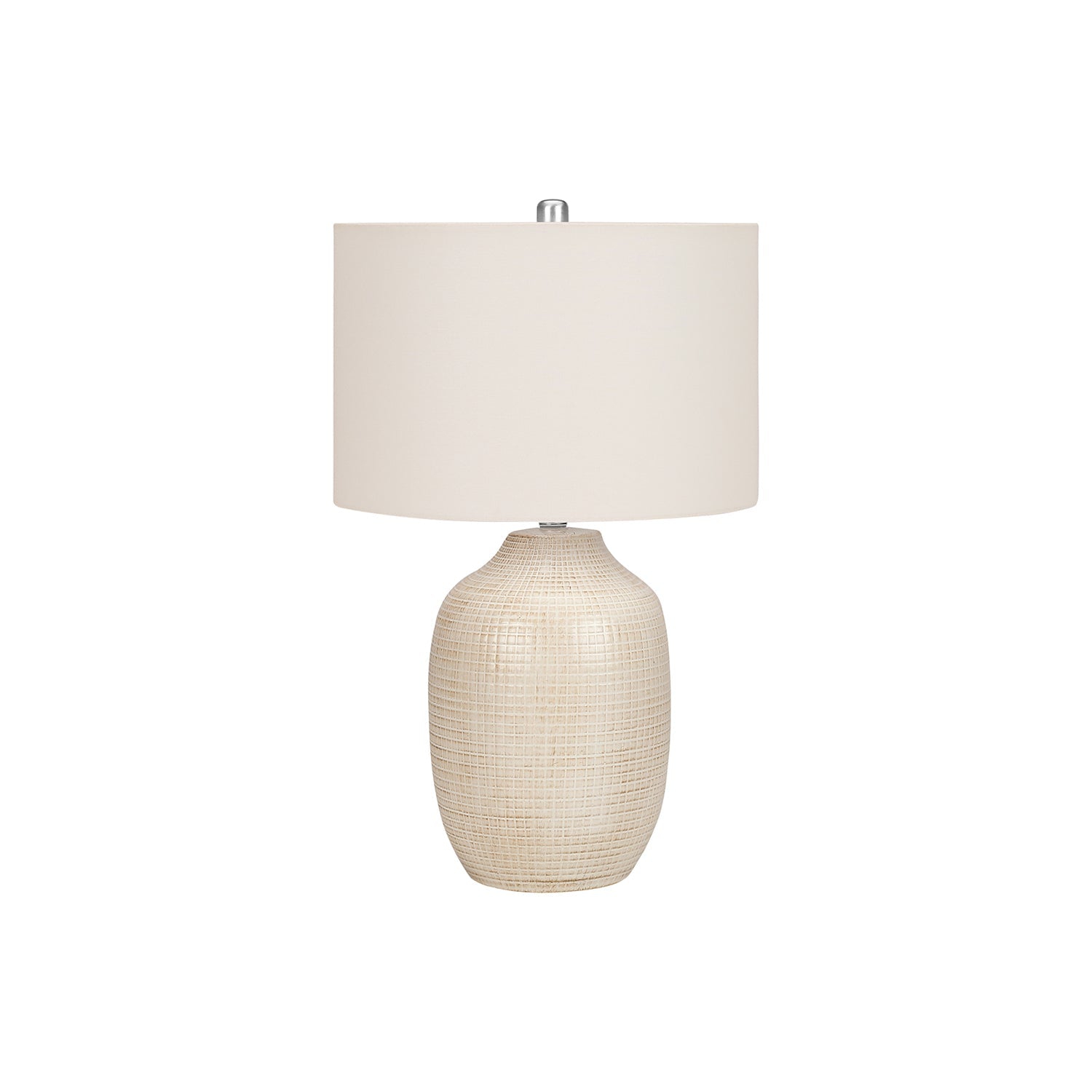 Monarch Specialties I 9704 - Lighting, 26"H, Table Lamp, Cream Ceramic, Ivory / Cream Shade, Contemporary
