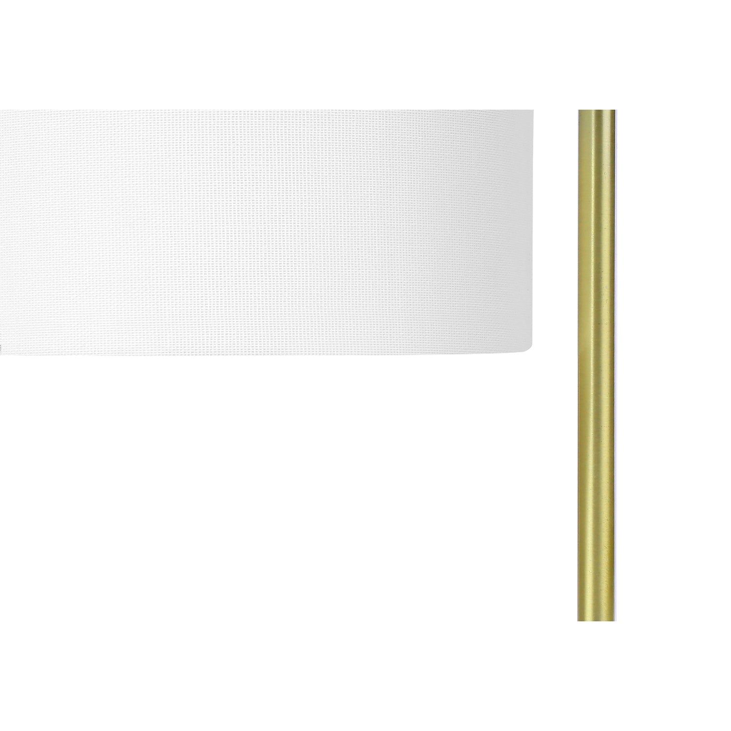 Monarch Specialties I 9636 - Lighting, 20"H, Table Lamp, White Marble, Ivory / Cream Shade, Contemporary