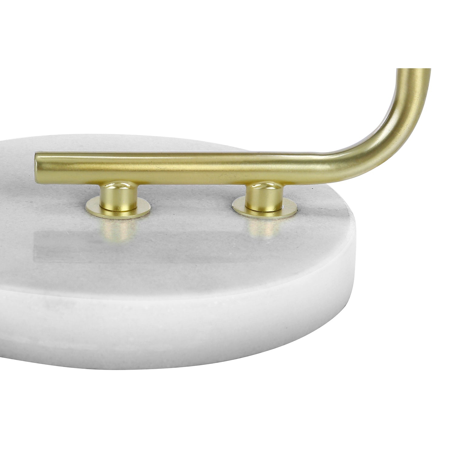 Monarch Specialties I 9636 - Lighting, 20"H, Table Lamp, White Marble, Ivory / Cream Shade, Contemporary