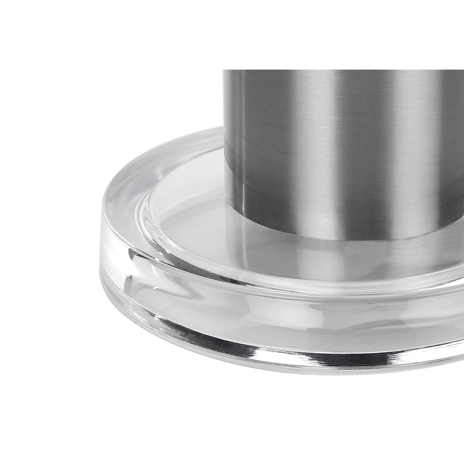 Monarch Specialties I 9657 - Lighting, 28"H, Table Lamp, Nickel Metal, Ivory / Cream Shade, Contemporary