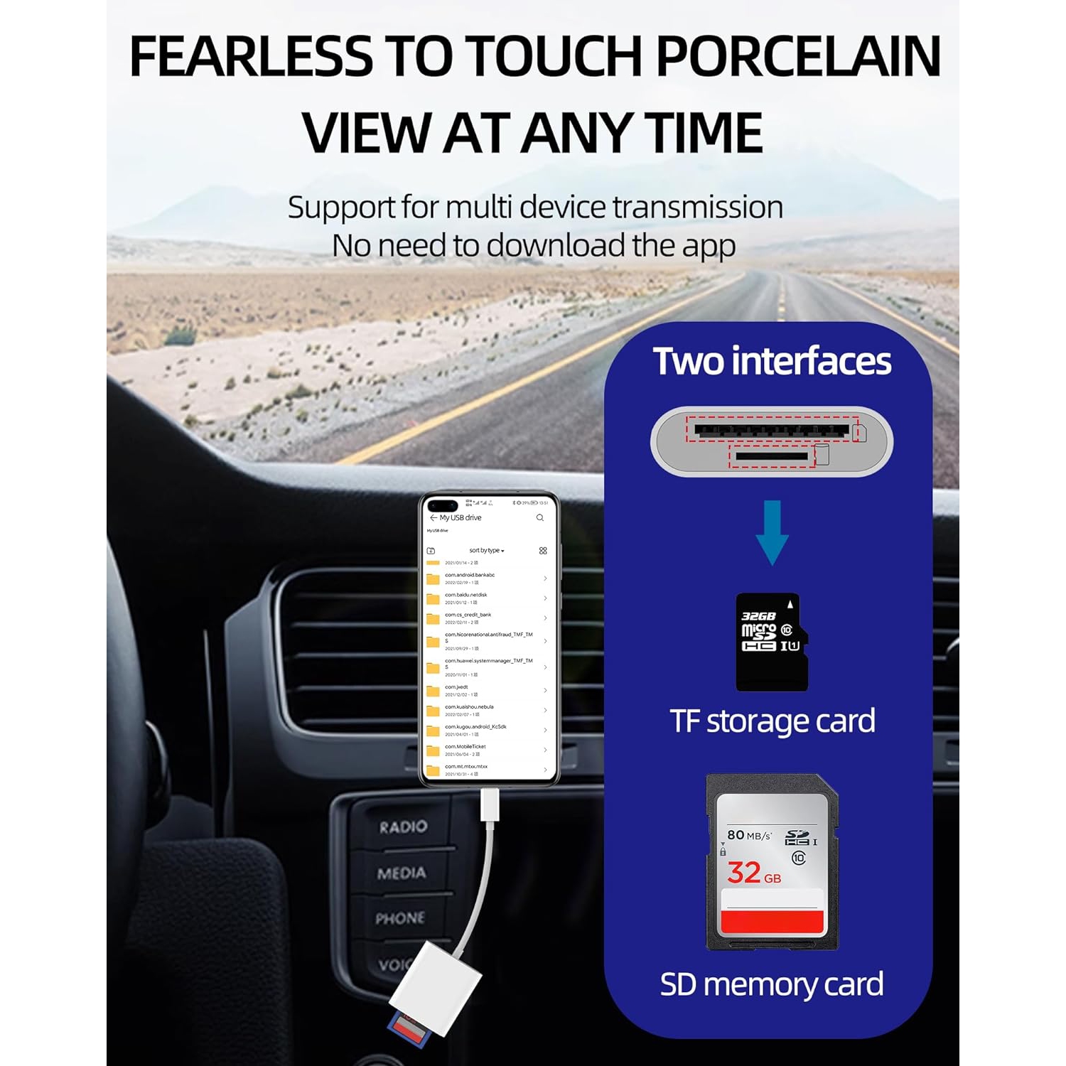 USB C to Micro SD and SD TF Memory Card Reader Adapter Universal Compatibility Compatible with Samsung, Google, Cell Phones with USB C input, Pad