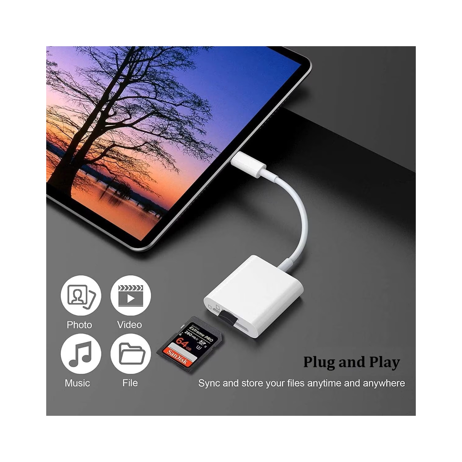 USB C to Micro SD and SD TF Memory Card Reader Adapter Universal Compatibility Compatible with Samsung, Google, Cell Phones with USB C input, Pad