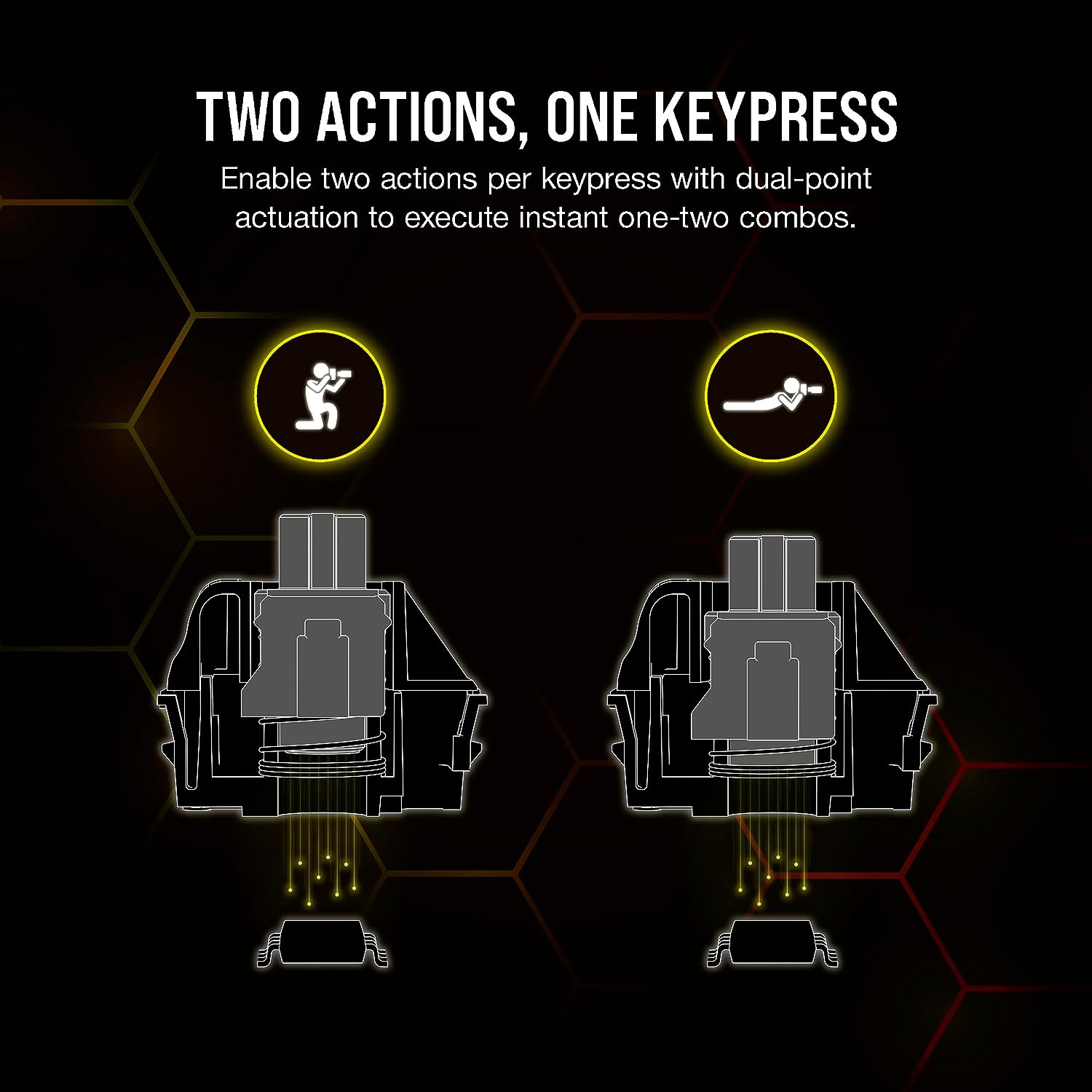 CORSAIR – clavier de jeu mécanique magnétique K70 MAX RGB AVEC MGX de CORSAIR, actionnement réglable, déclenchement rapide, gris acier