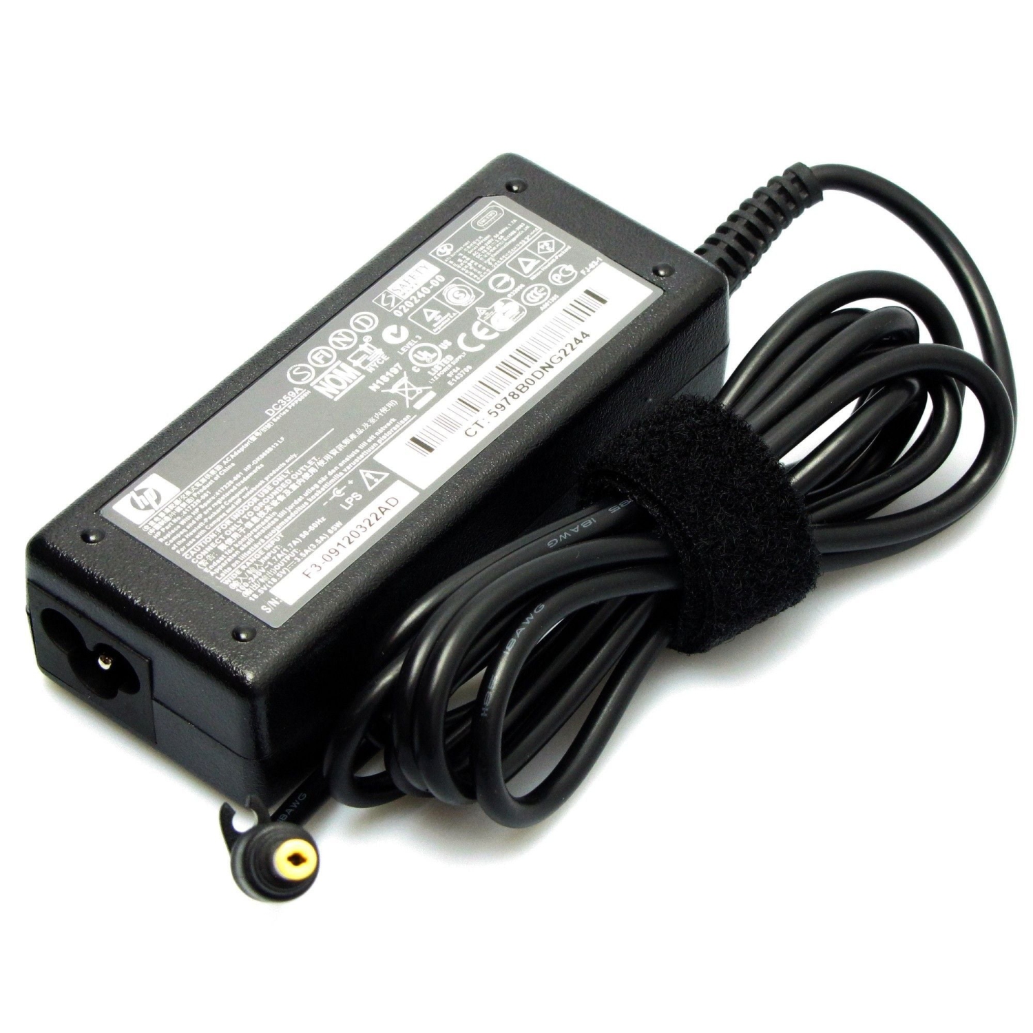 Refurbished (Good) Original HP Laptop Charger 65W (18.5V, 3.5A ) 4.8*1.7 mm connector Power Adapter Model PPP009H, PN: L89693-001