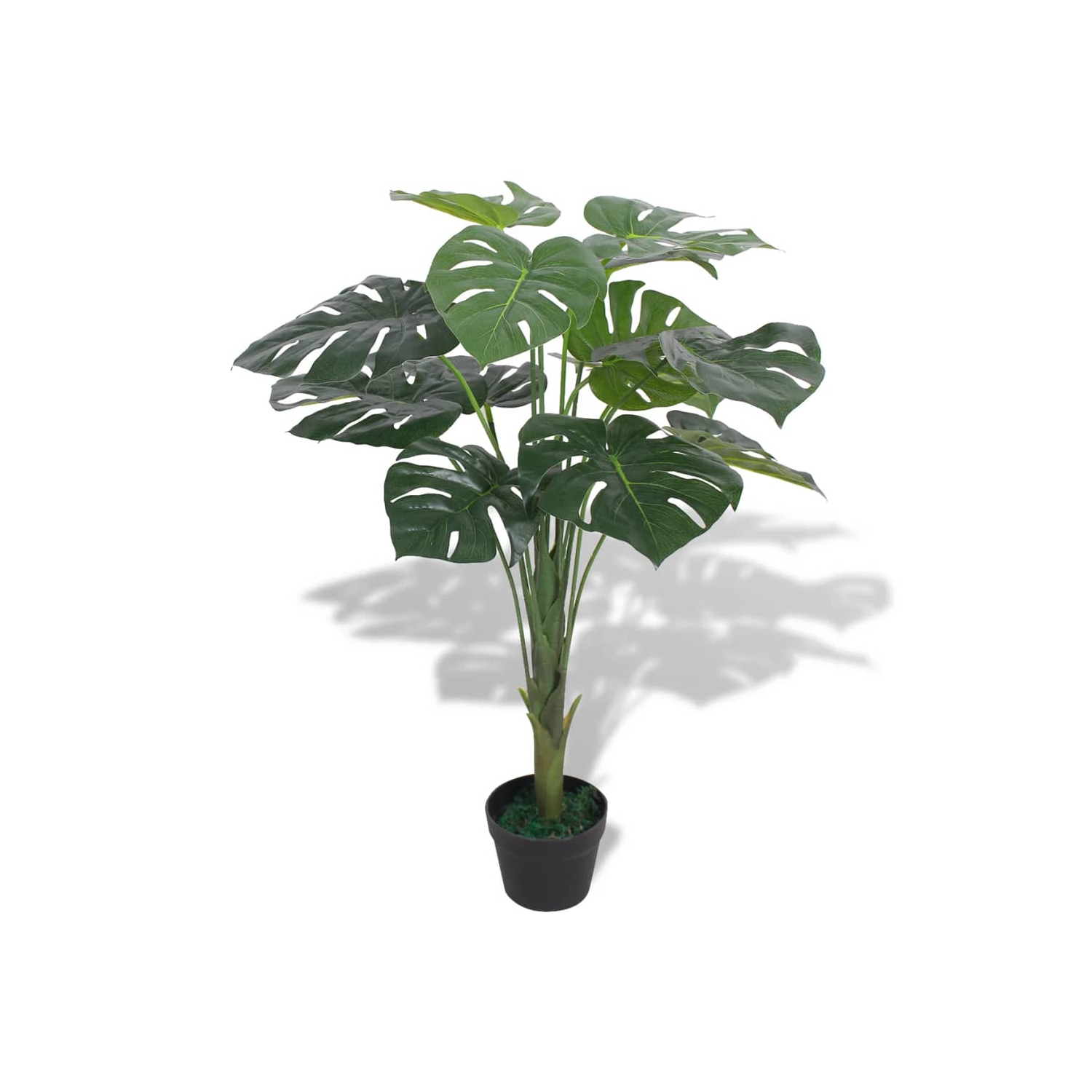 vidaXL Artificial Monstera Plant with Pot 27.6" Green