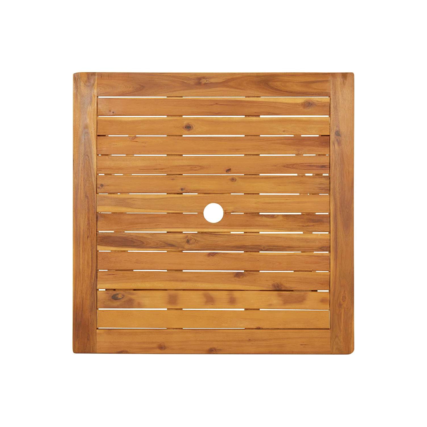 Table de jardin pliante vidaXL, table d'appoint ronde, résistante aux intempéries, bois massif, 27,6 x 27 5 x 6,29&nbsp;po