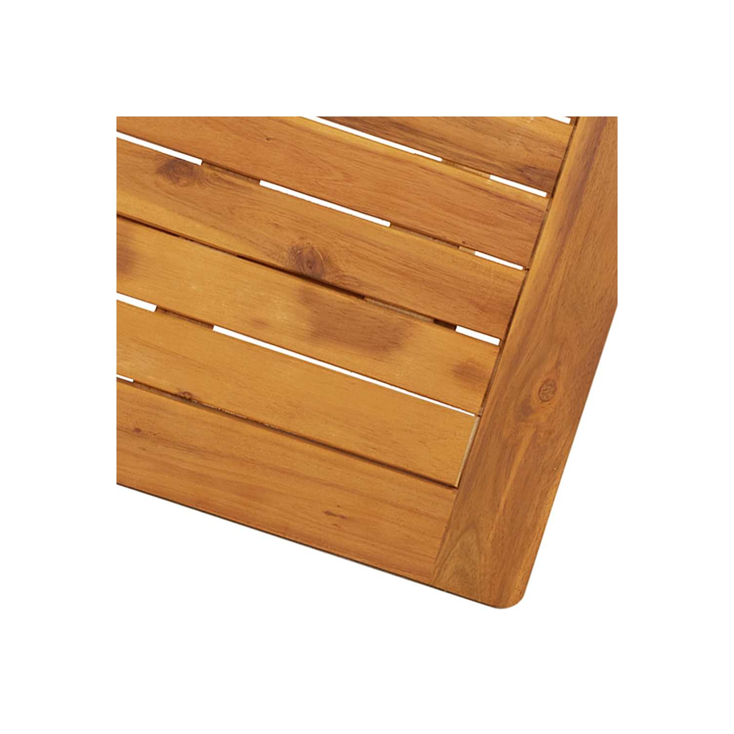 Table de jardin pliante vidaXL, table d'appoint ronde, résistante aux intempéries, bois massif, 27,6 x 27 5 x 6,29&nbsp;po