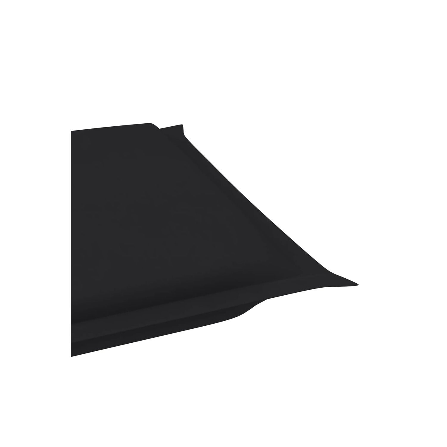 vidaXL Sun Lounger Cushion Black 186x58x4cm Oxford Fabric