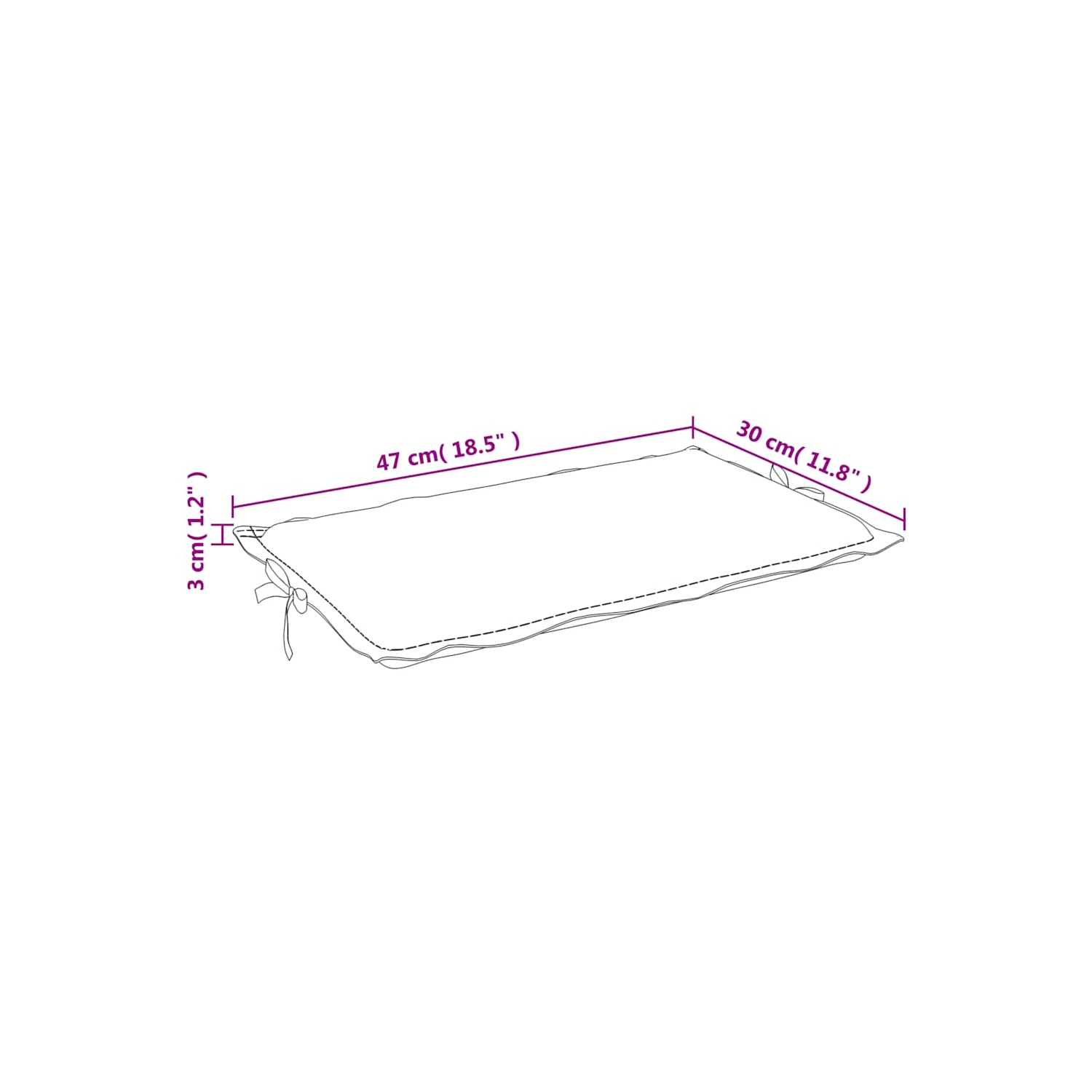 vidaXL Sun Lounger Cushion Red Check Pattern 186x58x4cm Oxford Fabric