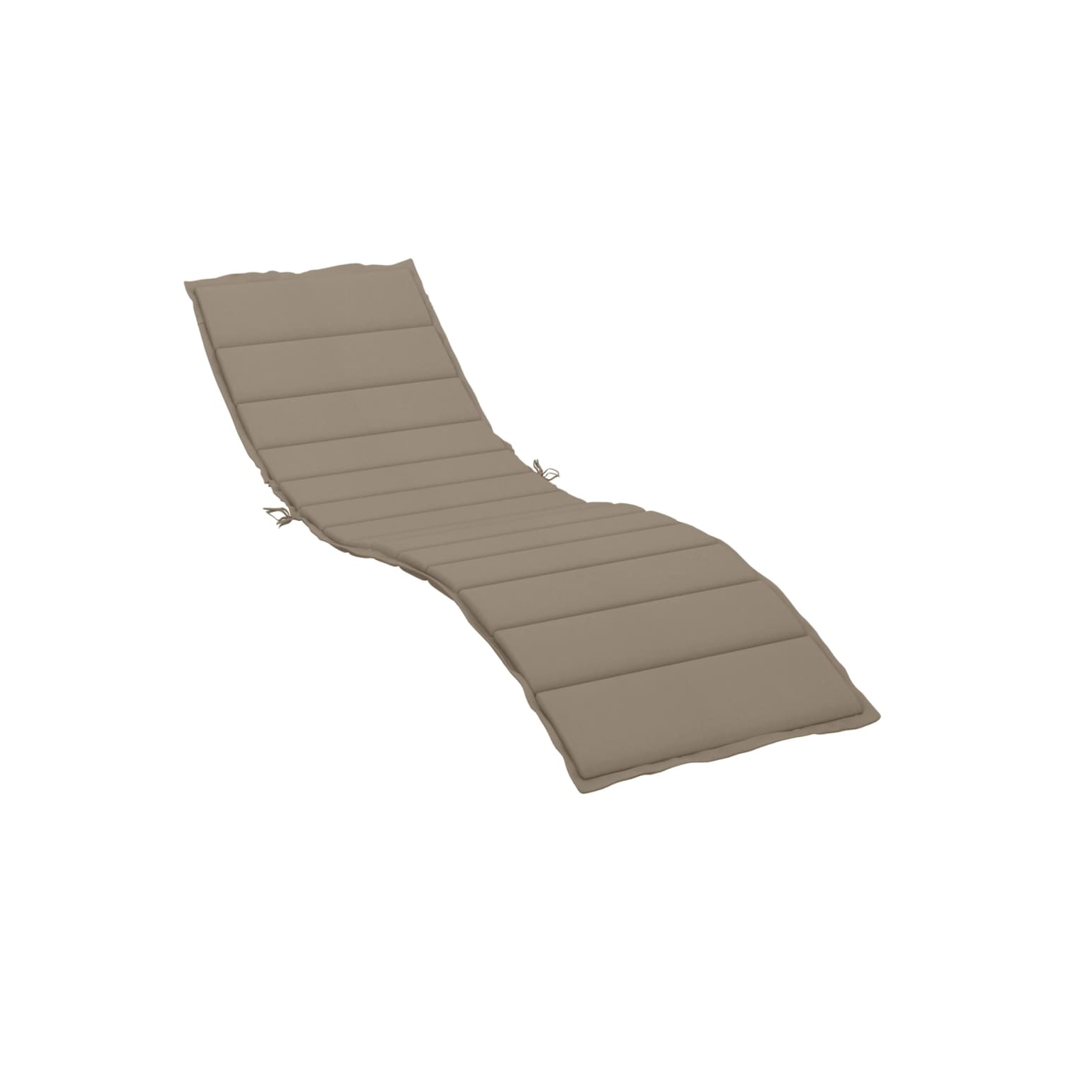vidaXL Sun Lounger Cushion Taupe 200x70x3cm Oxford Fabric