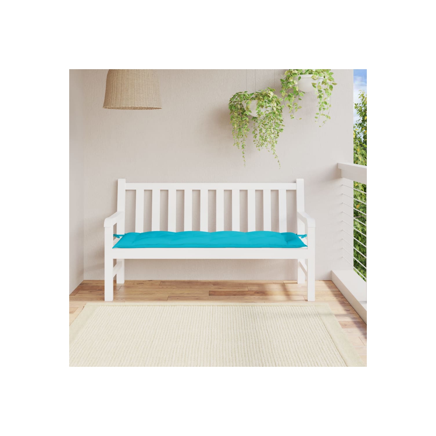 vidaXL Garden Bench Cushion Turquoise 150x50x7 cm Oxford Fabric