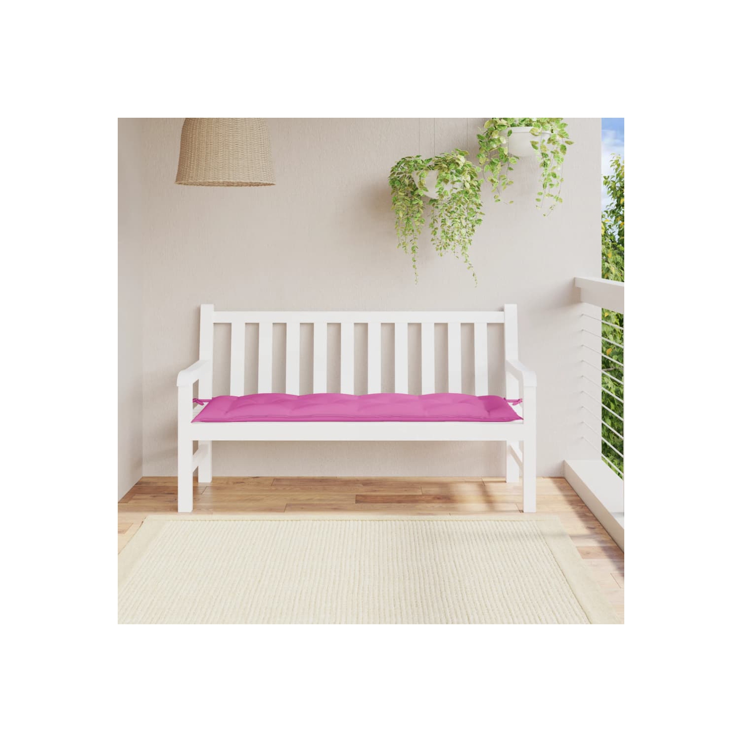 vidaXL Garden Bench Cushion Pink 150x50x7 cm Oxford Fabric