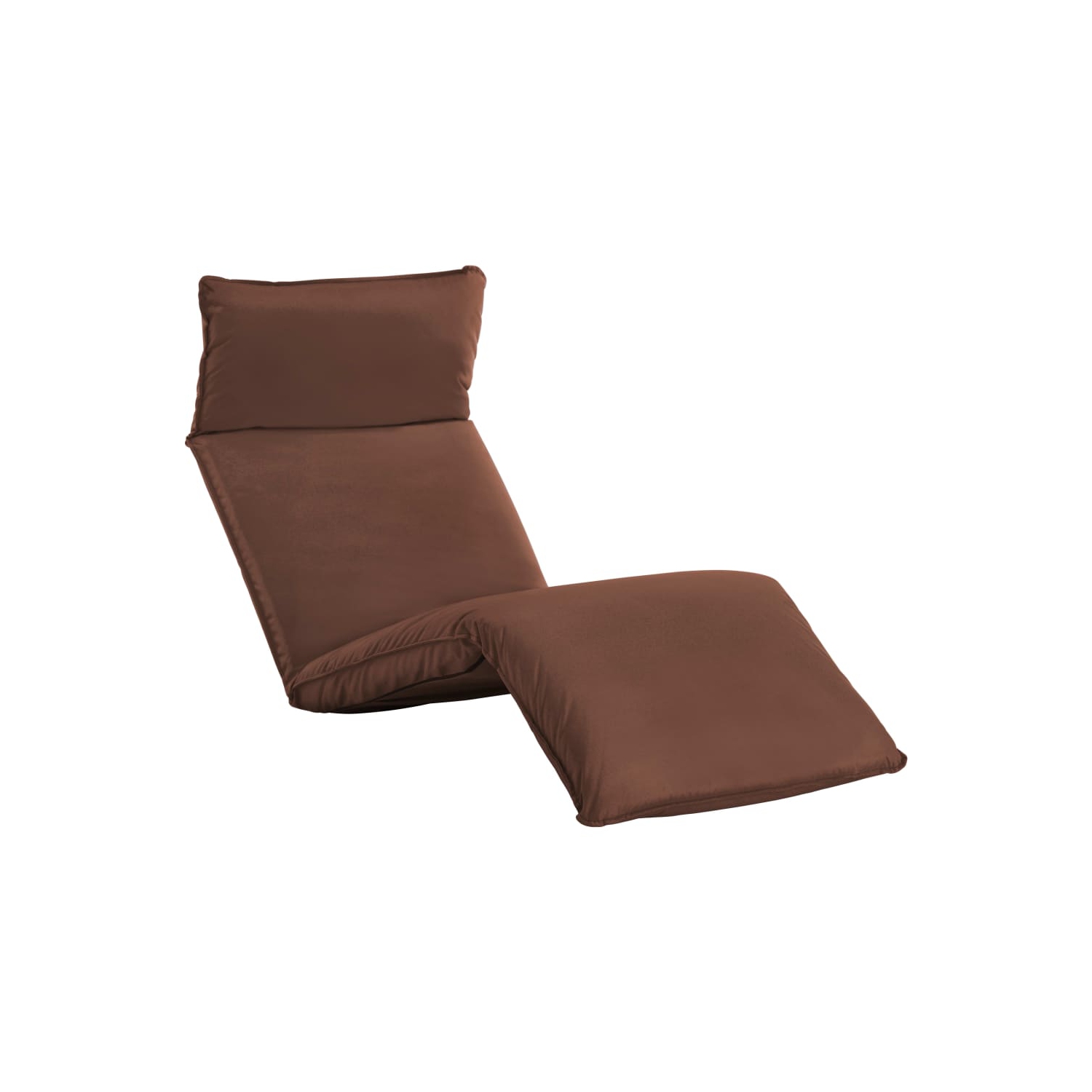 vidaXL Foldable Sunlounger Oxford Fabric Brown