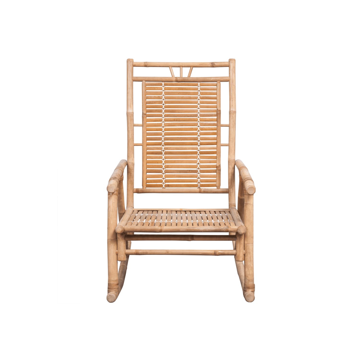 Chaise berçante avec coussin en bambou vidaXL