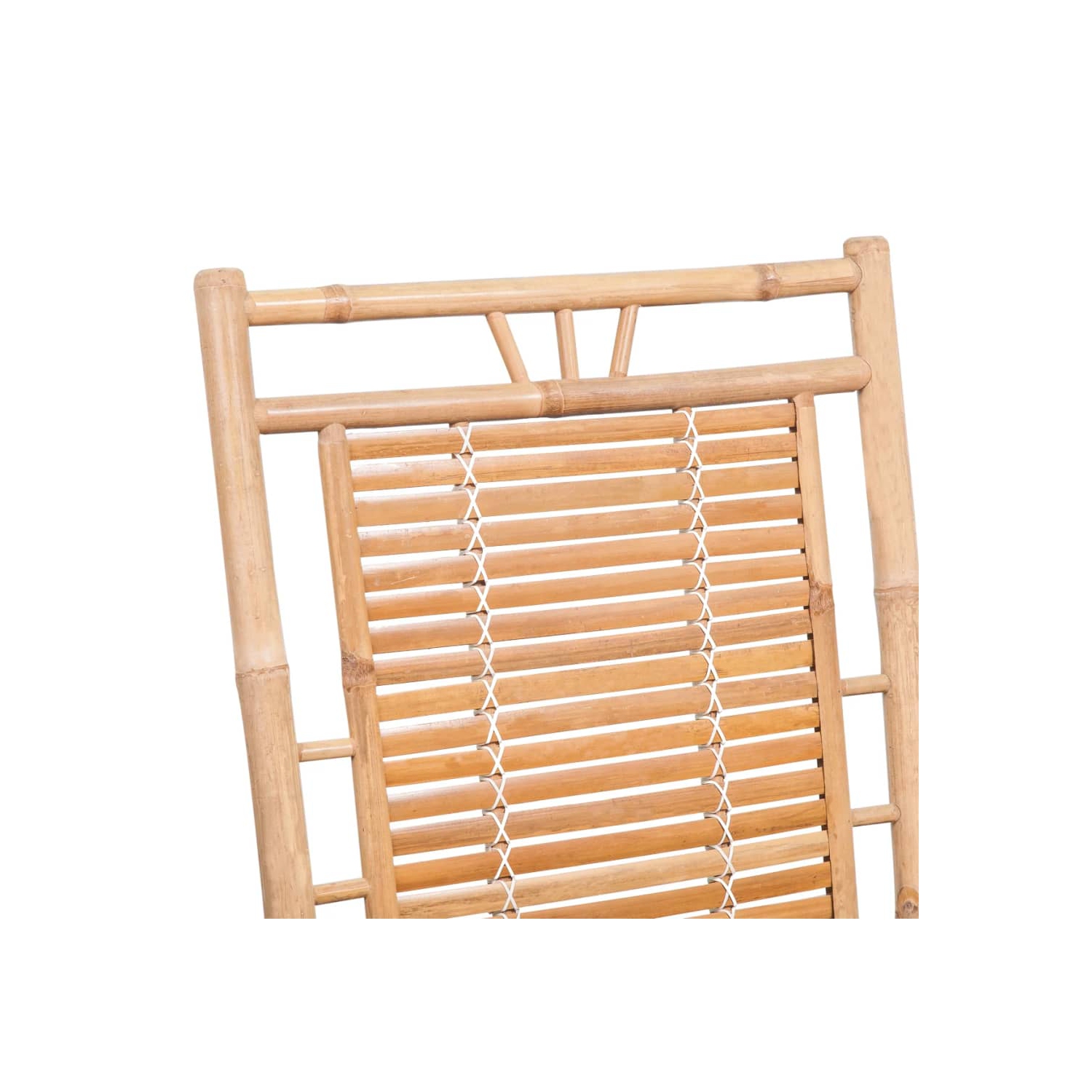 Chaise berçante avec coussin en bambou vidaXL