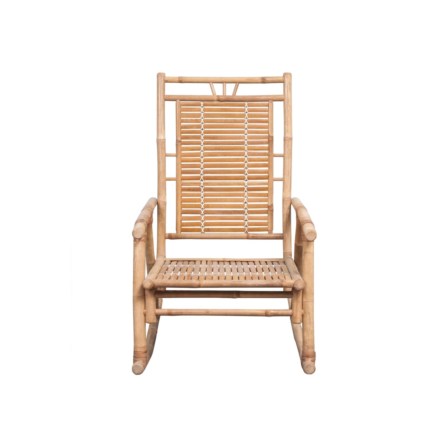 Chaise berçante avec coussin en bambou vidaXL