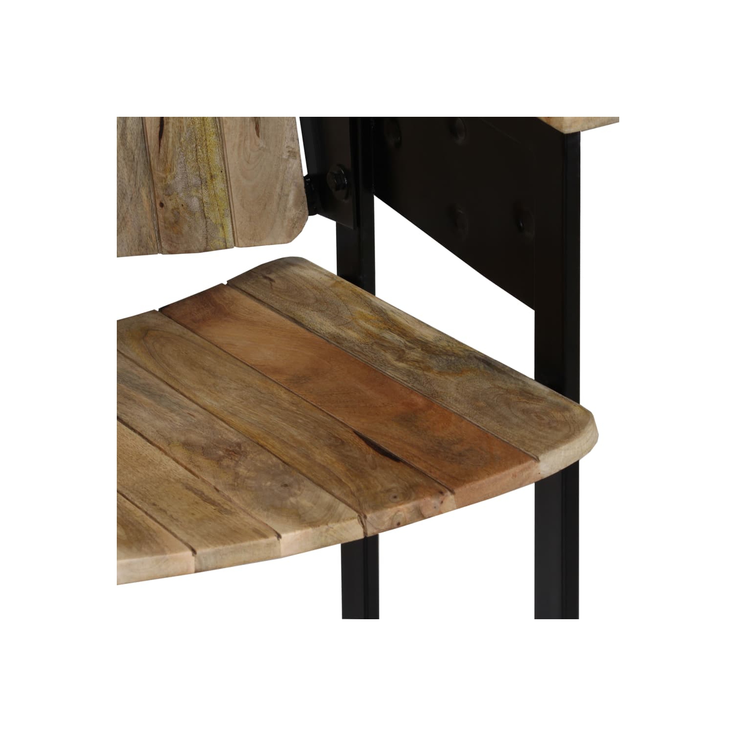 vidaXL 2-Seater Bench Solid Mango Wood and Steel