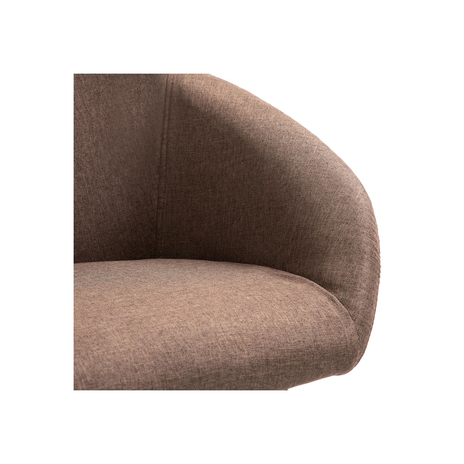 vidaXL Dining Chairs 6 pcs Brown Fabric