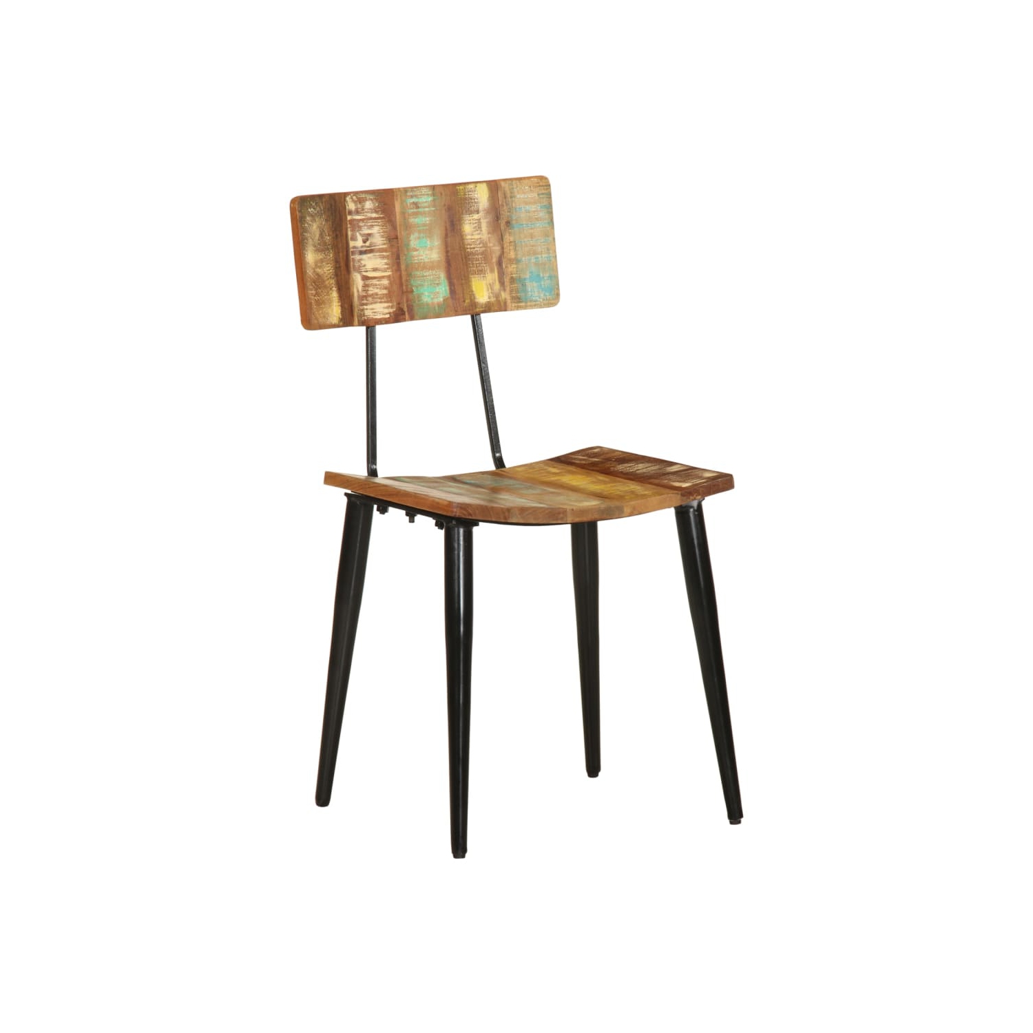 vidaXL Dining Chairs 2 pcs Solid Reclaimed Wood