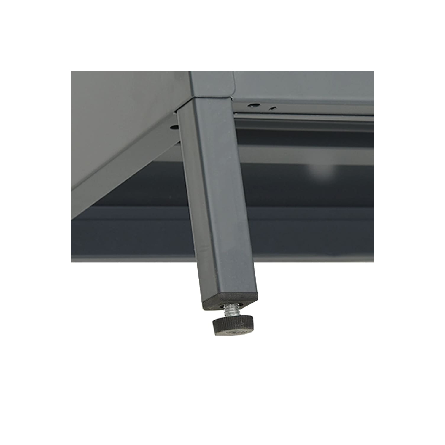 vidaXL TV Cabinet Anthracite 35.4"x11.8"x17.3" Steel and Glass