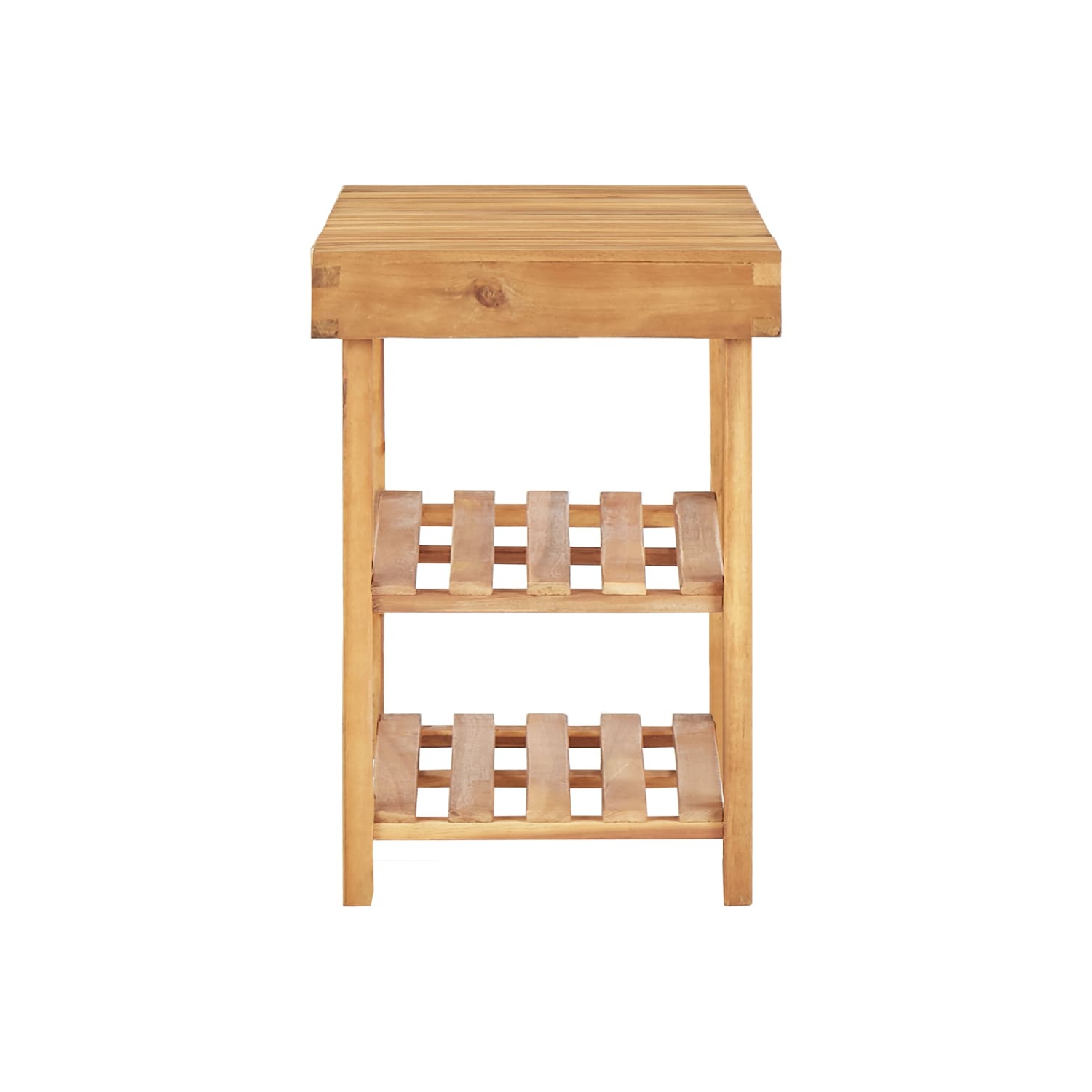 vidaXL Shoe Rack 70x32x46 cm Solid Acacia Wood