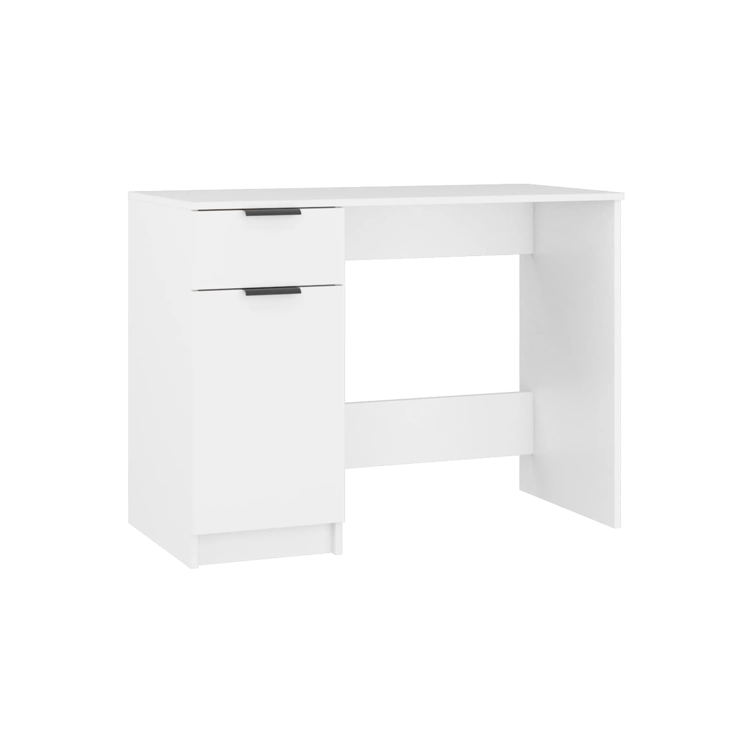 vidaXL Desk White 100x50x75 cm Engineered Wood