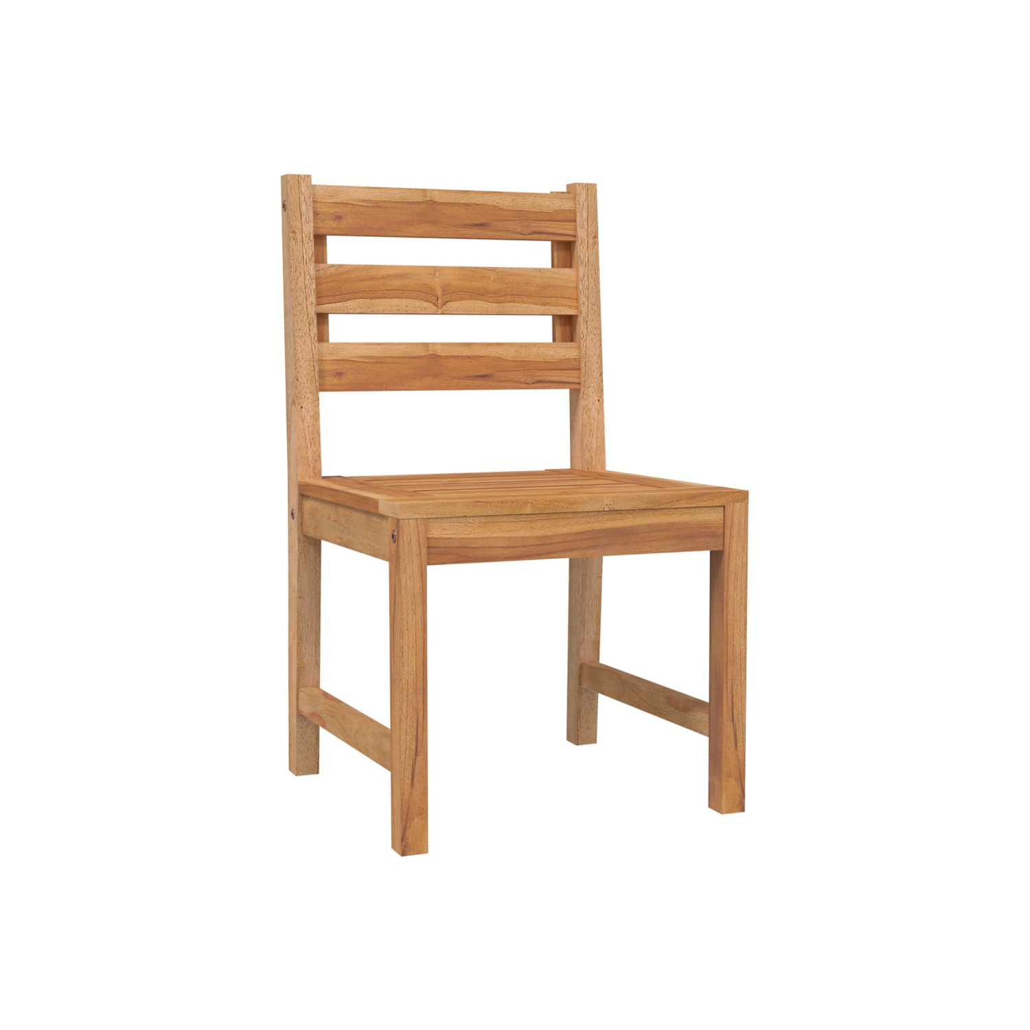 Ensemble de salle à manger 7 pièces en teck massif pour le jardin vidaXL