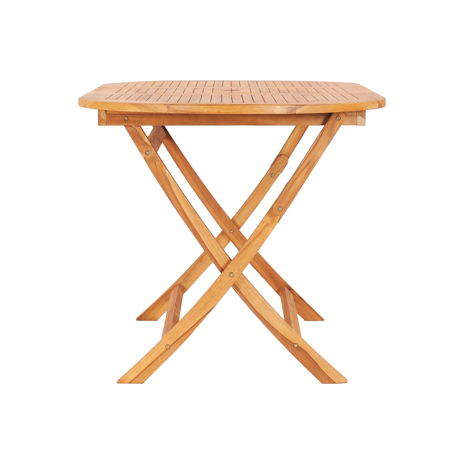 vidaXL 7 Piece Folding Outdoor Dining Set Solid Teak Wood