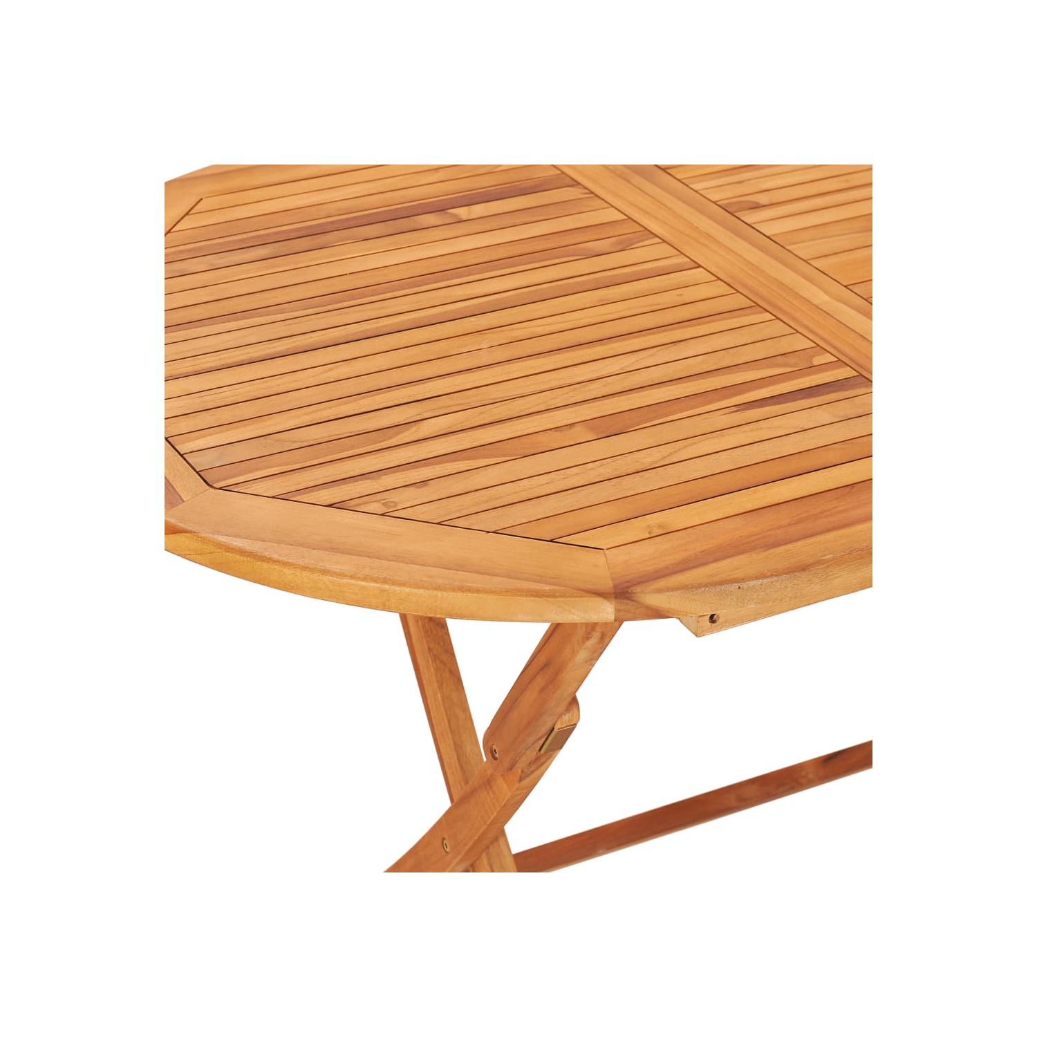 vidaXL 7 Piece Folding Outdoor Dining Set Solid Teak Wood