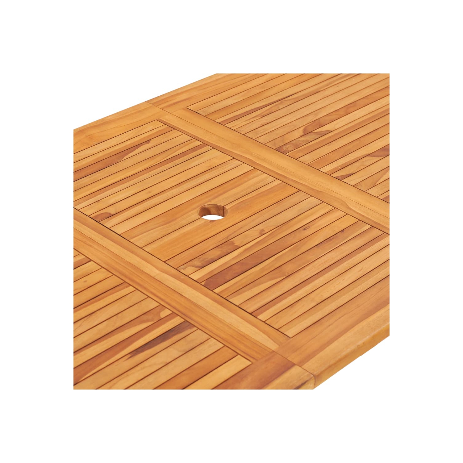 vidaXL 7 Piece Folding Outdoor Dining Set Solid Teak Wood