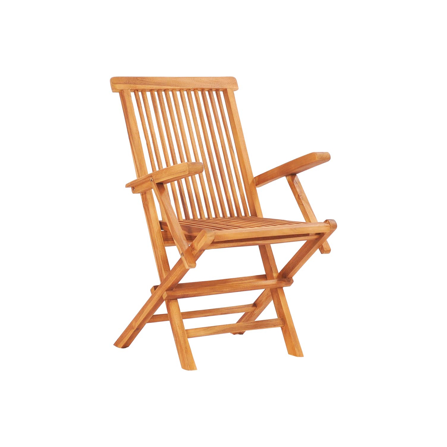 vidaXL 7 Piece Folding Outdoor Dining Set Solid Teak Wood