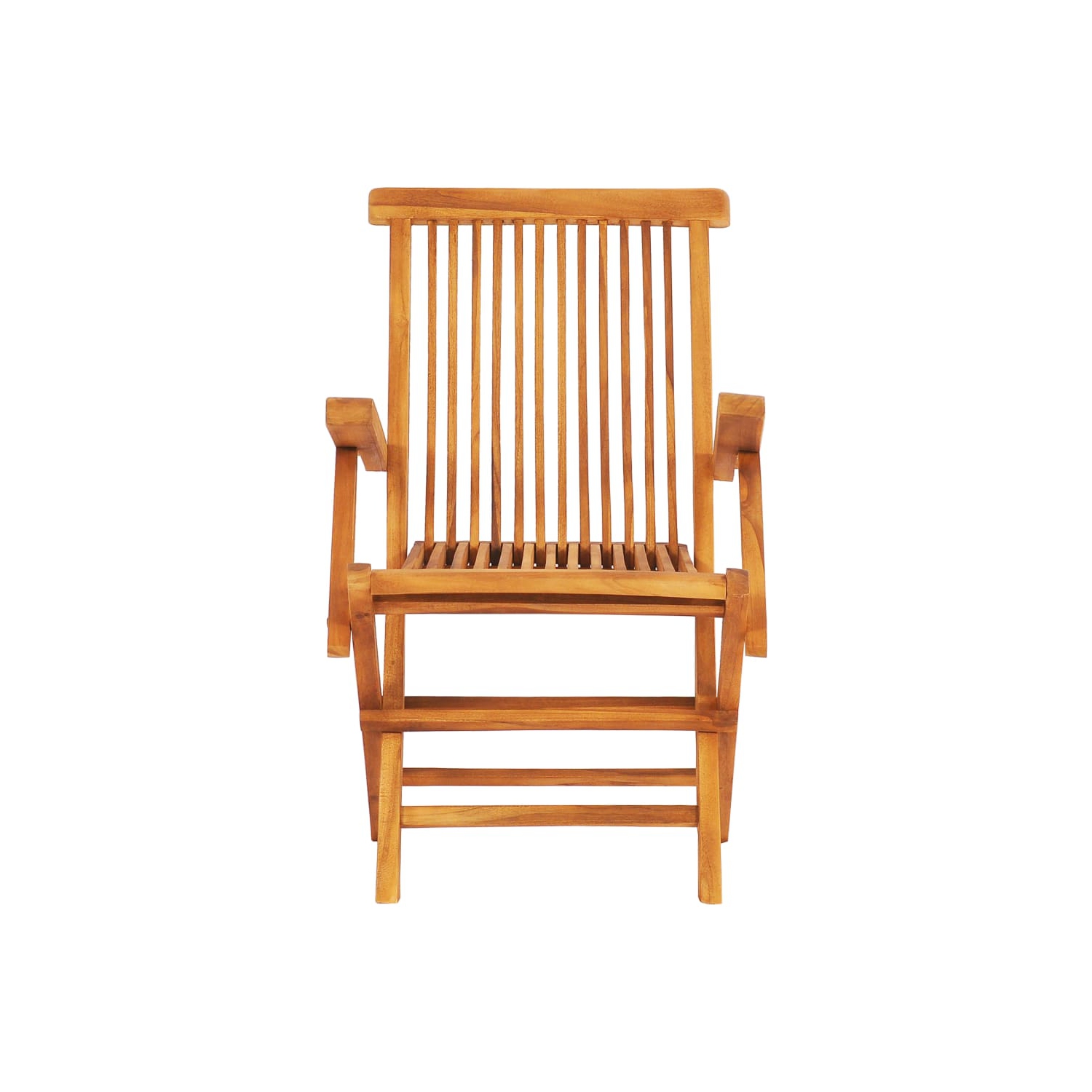 vidaXL 7 Piece Folding Outdoor Dining Set Solid Teak Wood