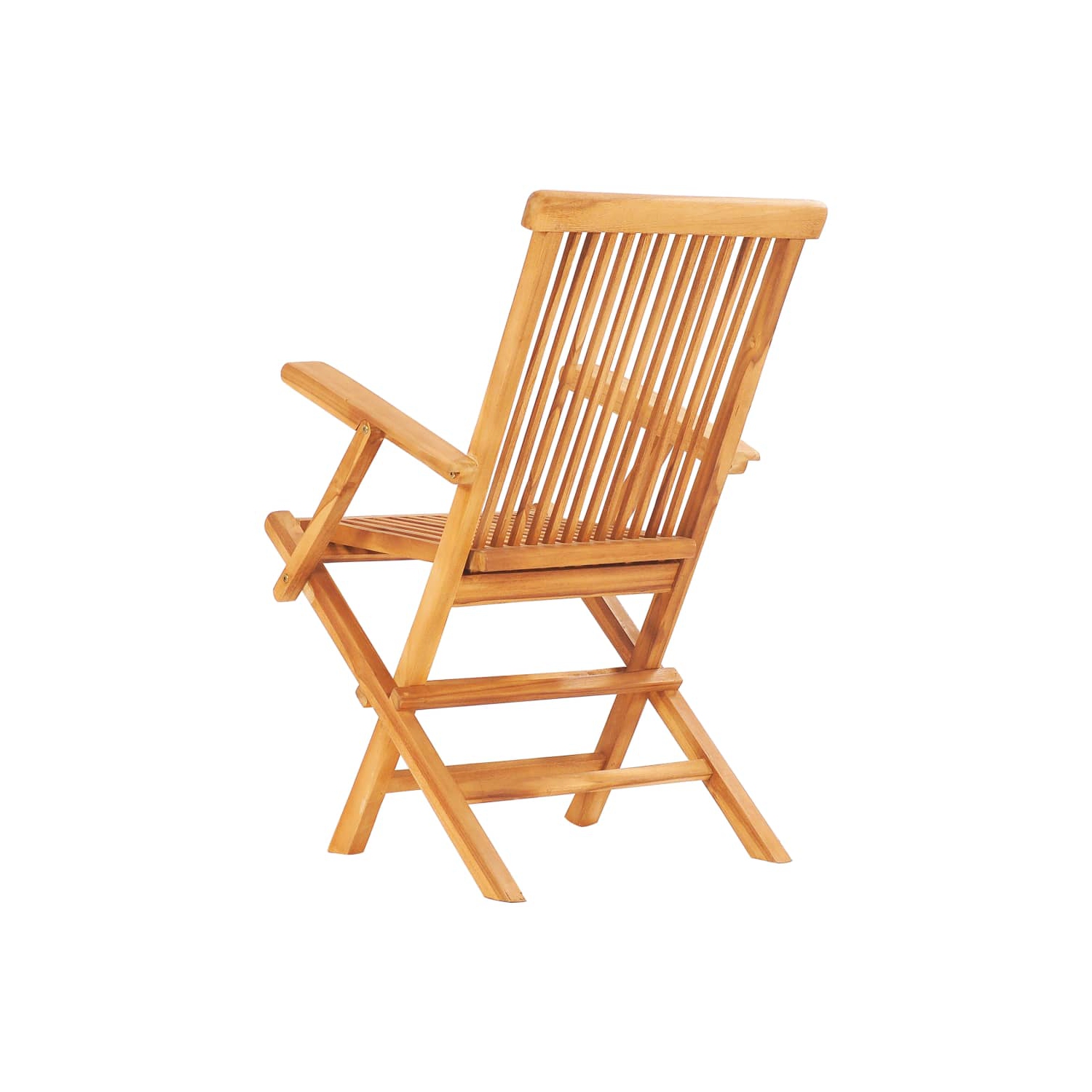 vidaXL 7 Piece Folding Outdoor Dining Set Solid Teak Wood