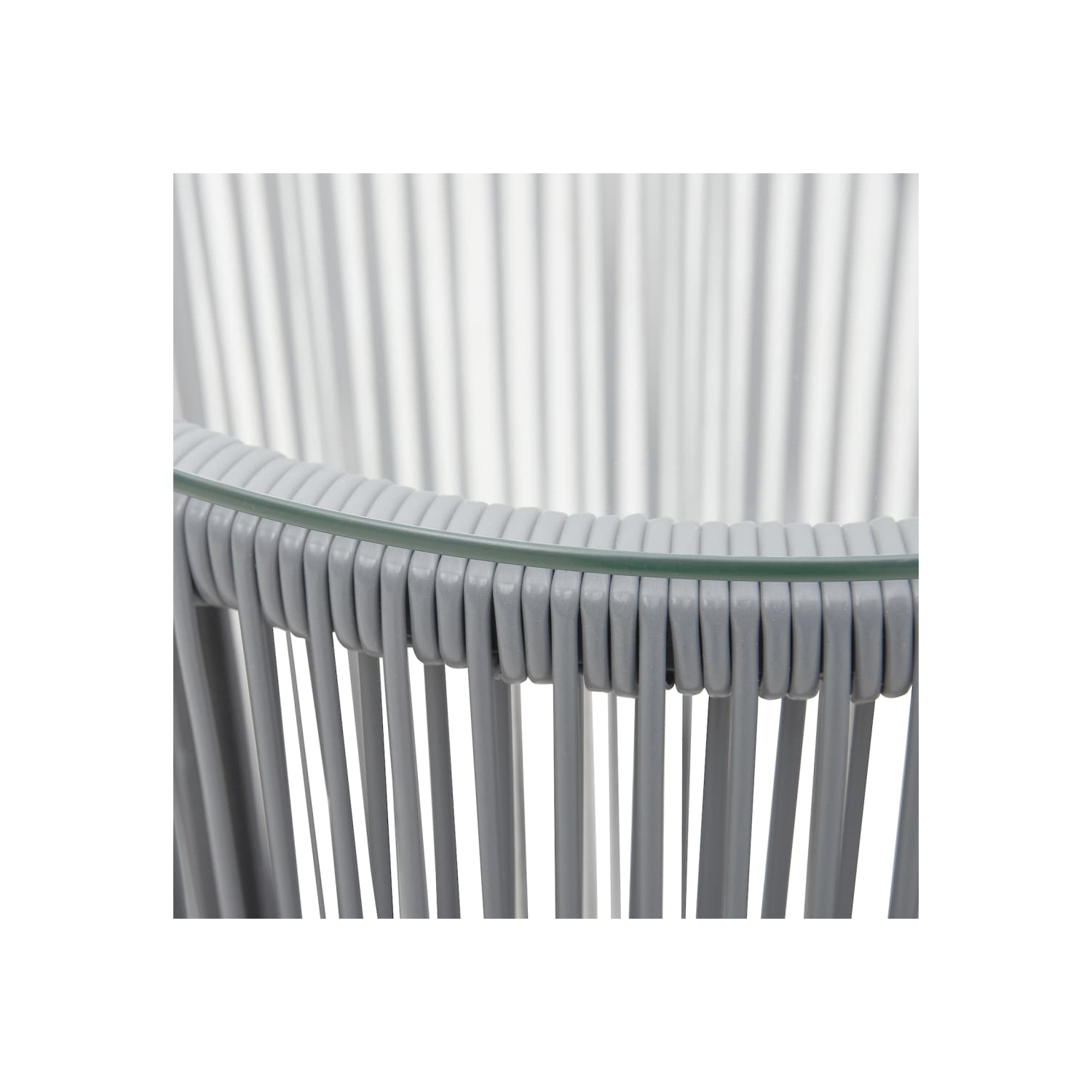 vidaXL 3 Piece Bistro Set with Cushions PE Rattan Anthracite