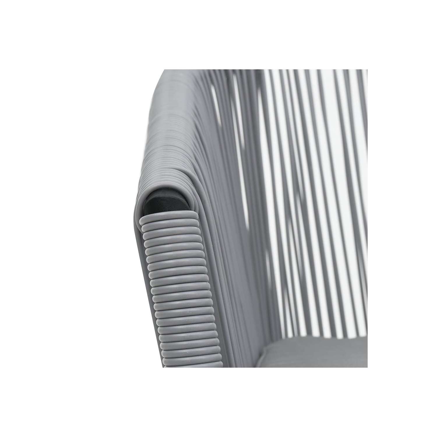 vidaXL 3 Piece Bistro Set with Cushions PE Rattan Anthracite