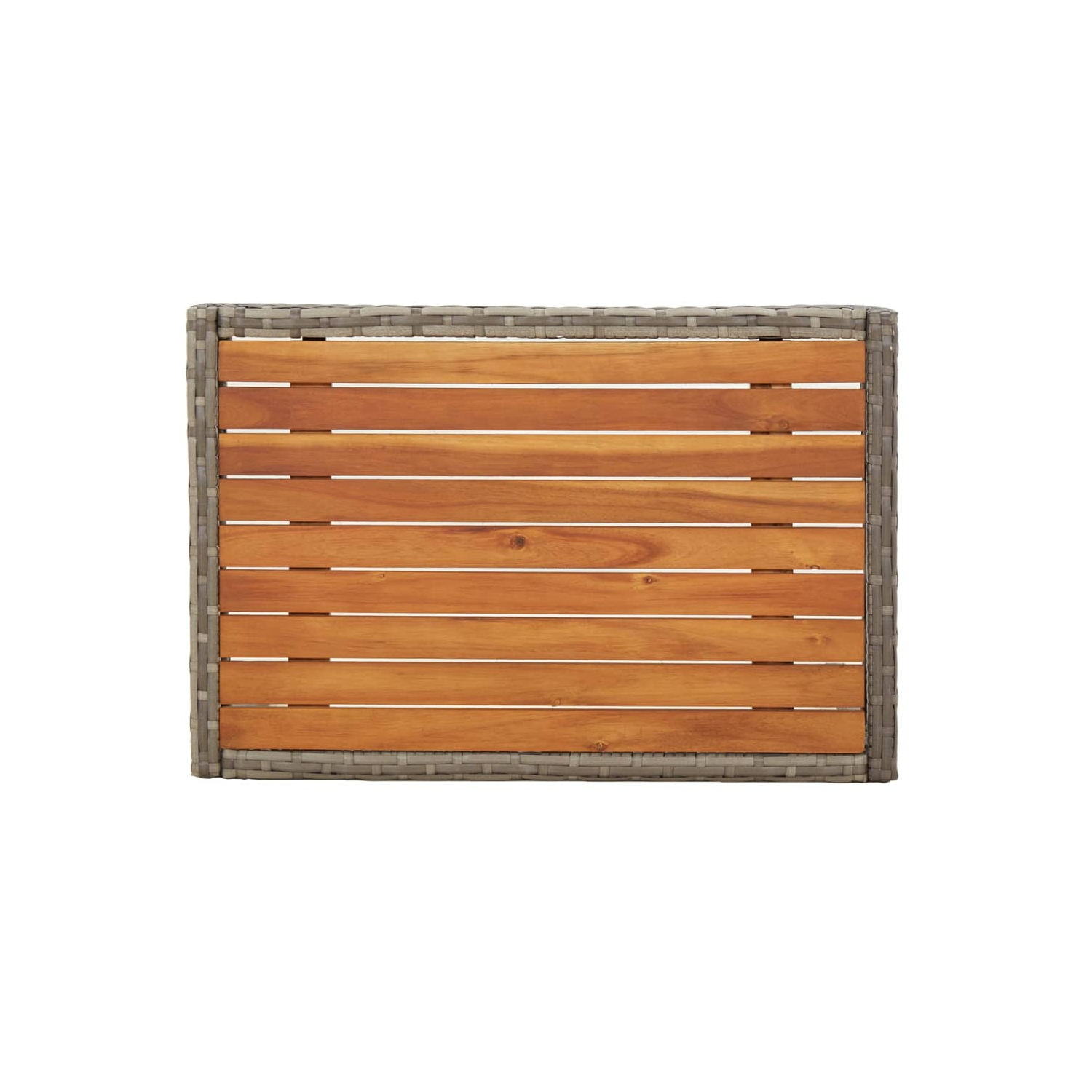 vidaXL 4 Piece Garden Dining Set with Cushions Grey Poly Rattan