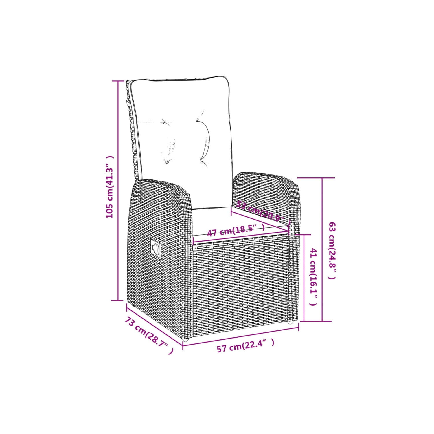 vidaXL 5 Piece Garden Dining Set with Cushions Black