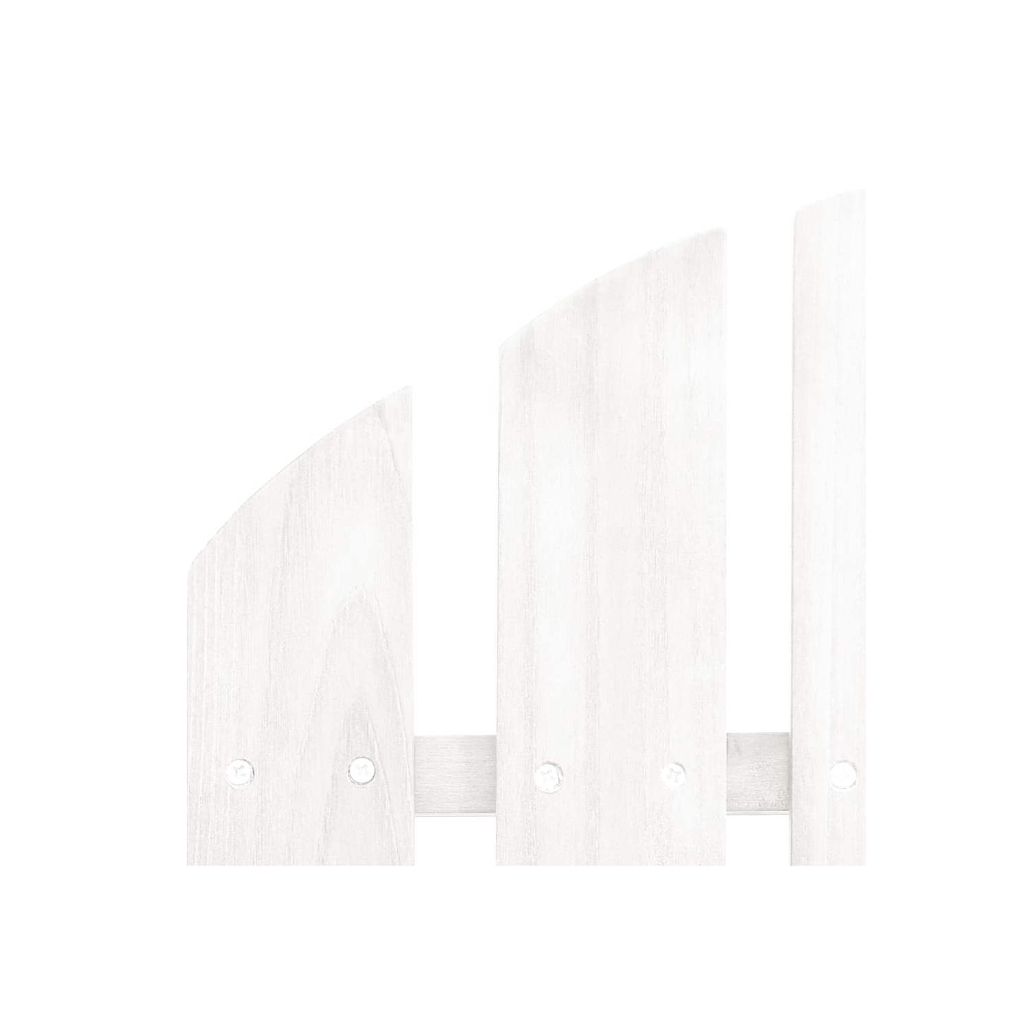 vidaXL Garden Adirondack Chair with Ottoman&Table Solid Fir Wood White