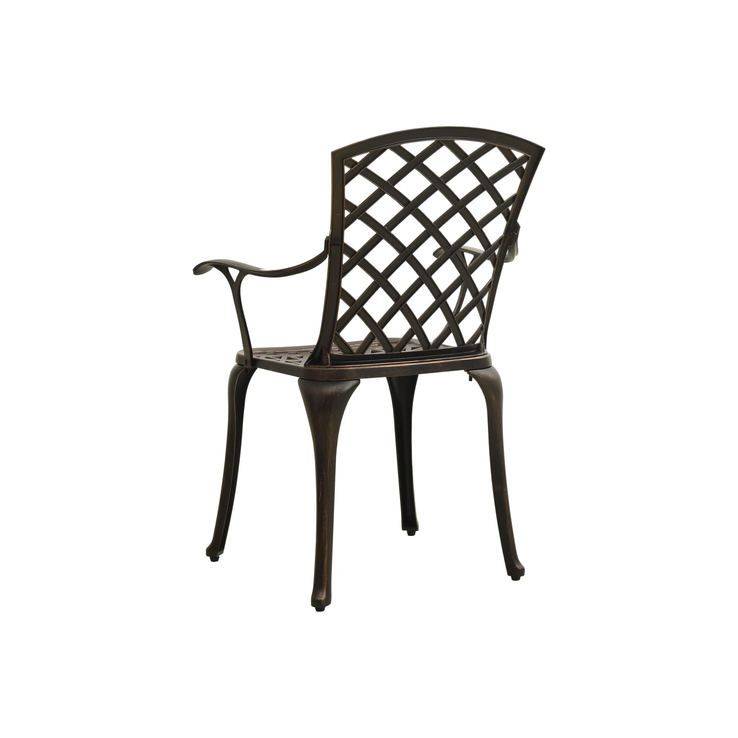 vidaXL 3 Piece Bistro Set Cast Aluminium Bronze
